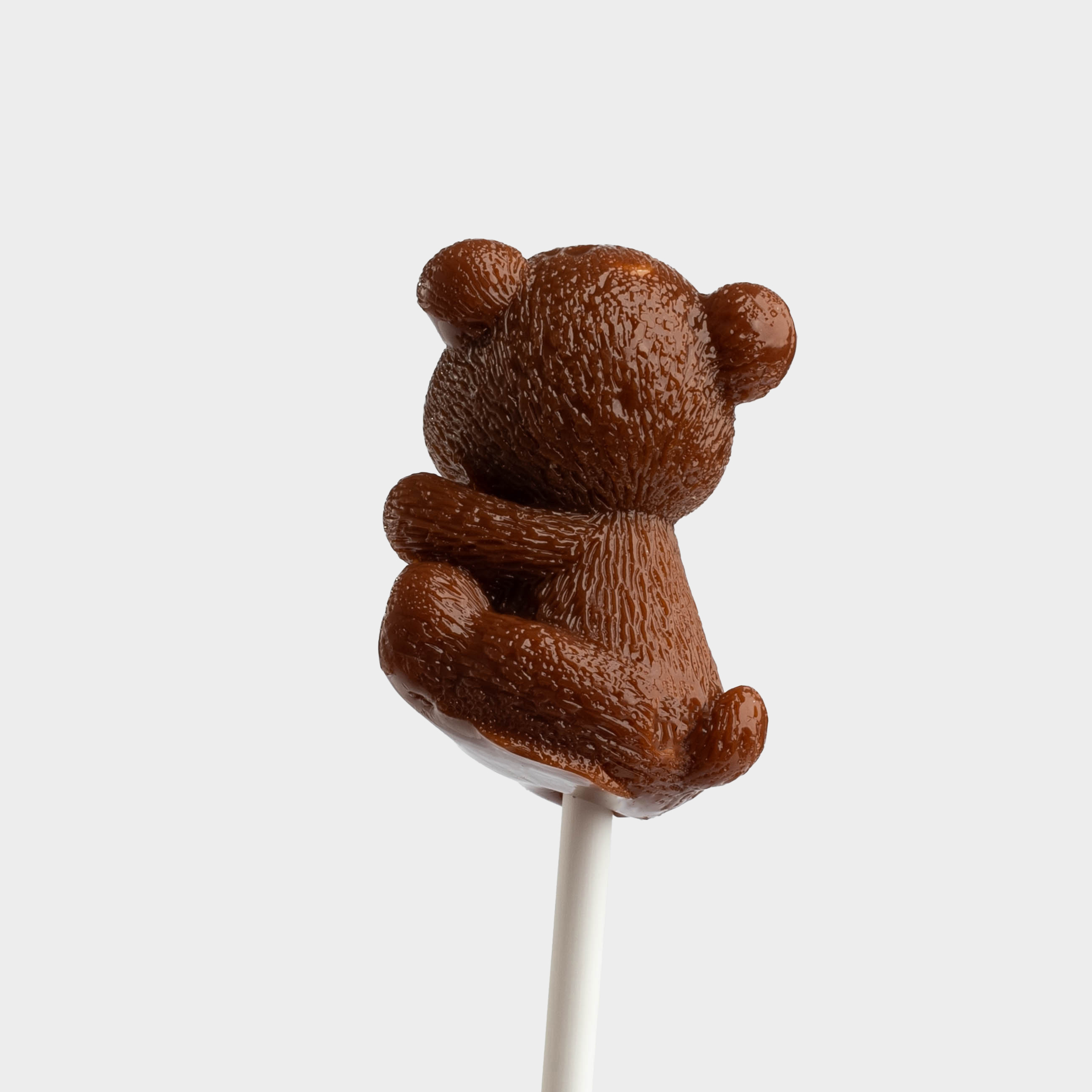 Леденец, 10 гр, на палочке, коричневый, Крем-брюле, Мишка, Sweet life, image-2