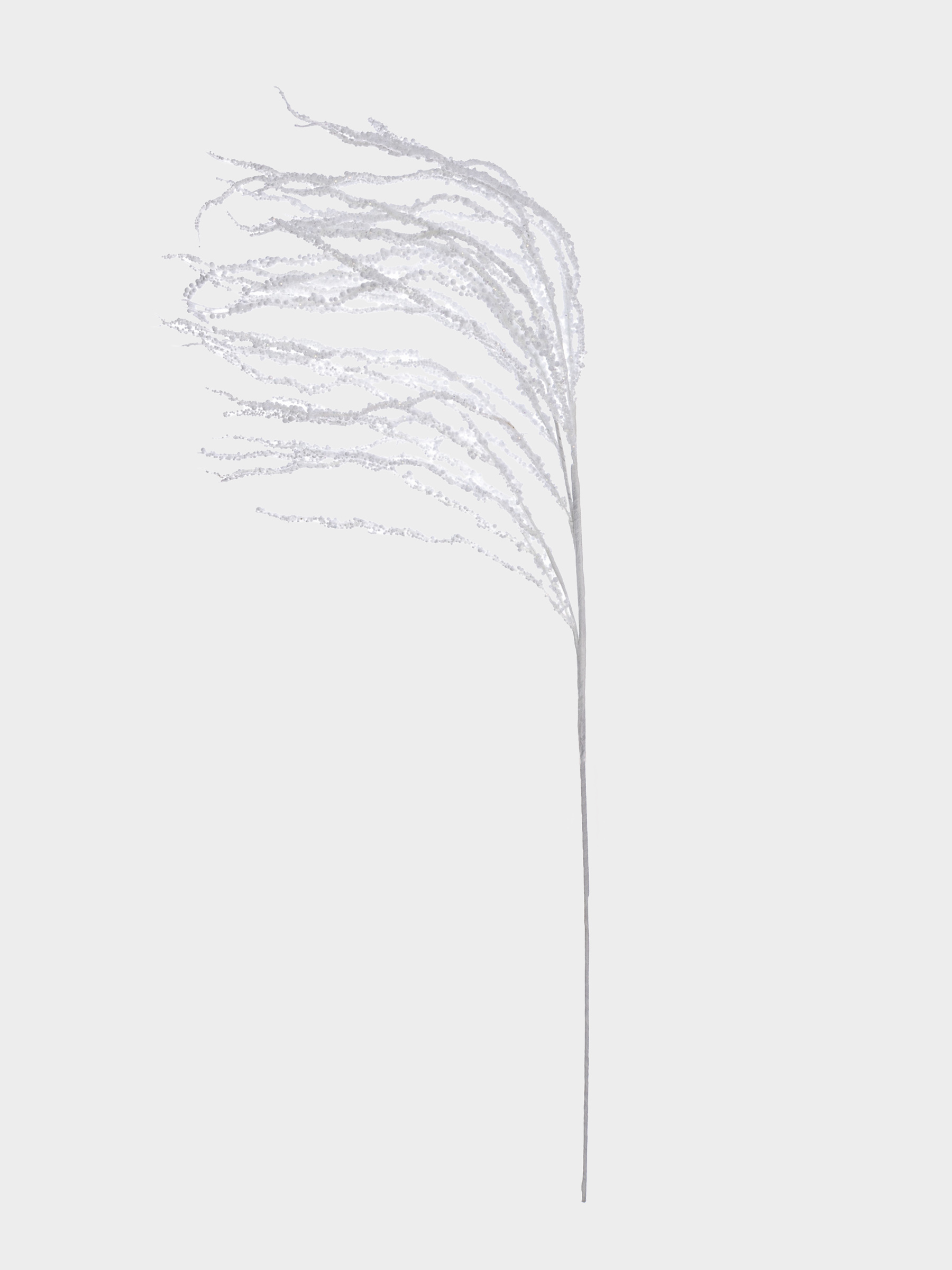 Ветка декоративная, 65 см, пенопласт/пластик, Снежные ягоды, White berry, image-0