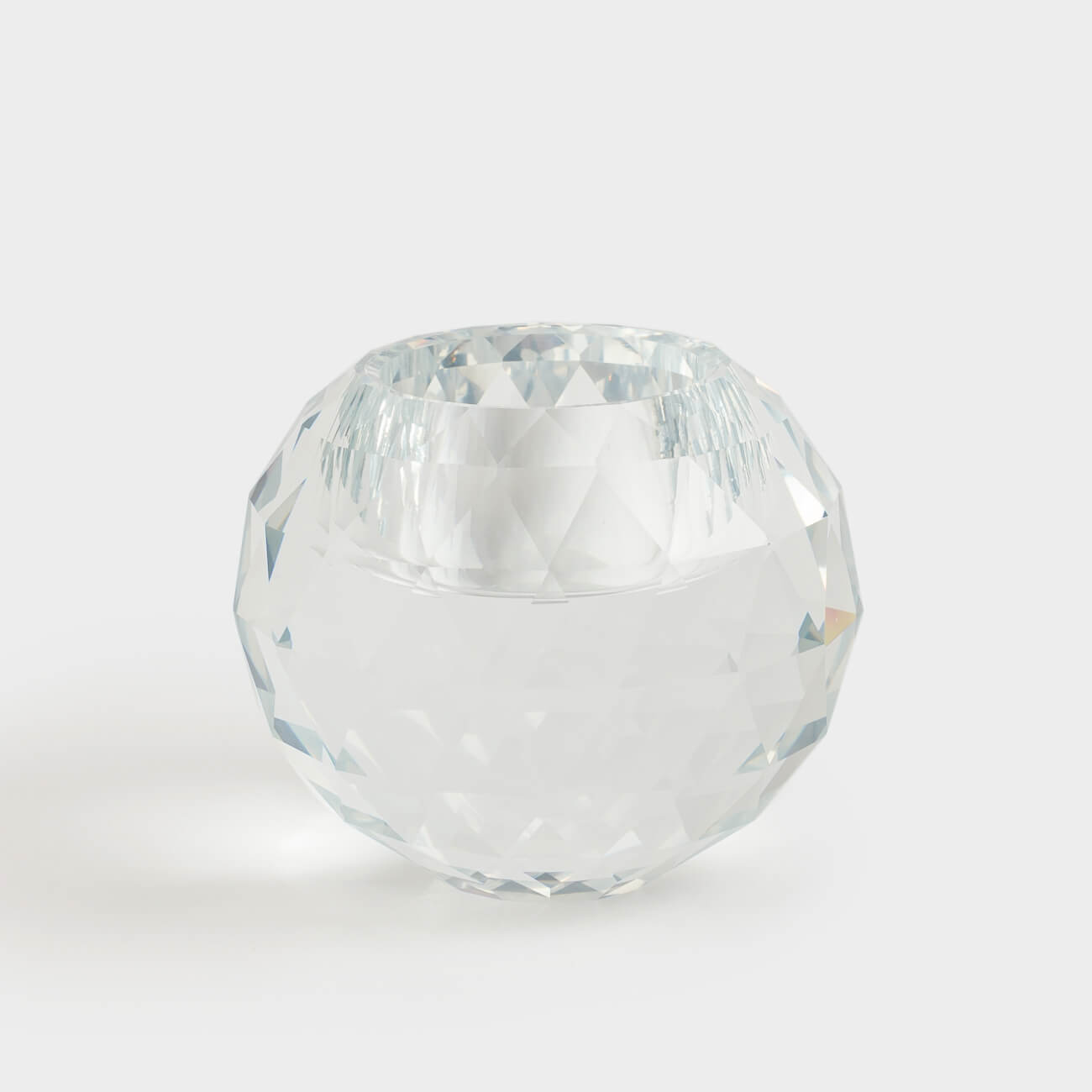 Шам ұстағыш, 7 см, шәй шамына арналған, шыны, Шар, Lux crystal, image-0