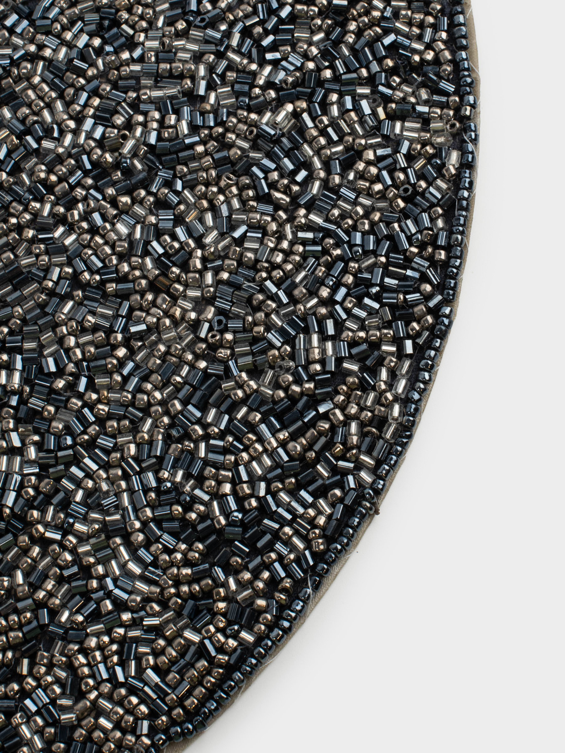 Аспаптарға арналған майлық, 36 см, моншақтар, дөңгелек, жасыл, Shiny beads, image-1