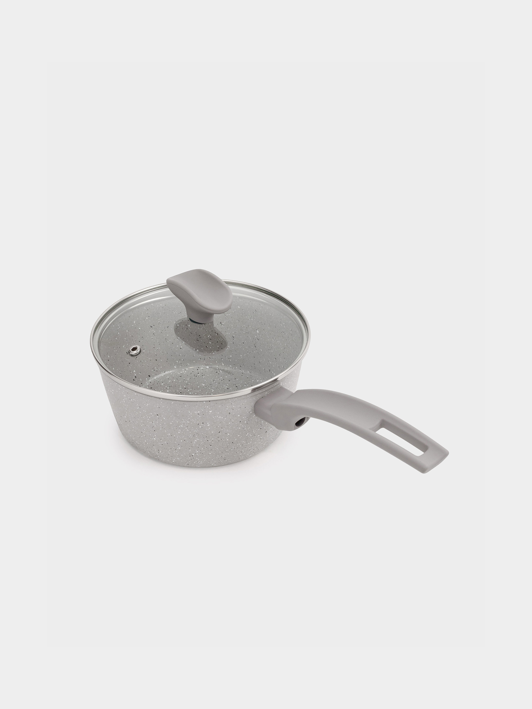 Шөміш, 16 см, 1,3 л, қақпағы бар, қапталған, алюминий, сарғылт-қоңыр-сұр, Шешім, image-2