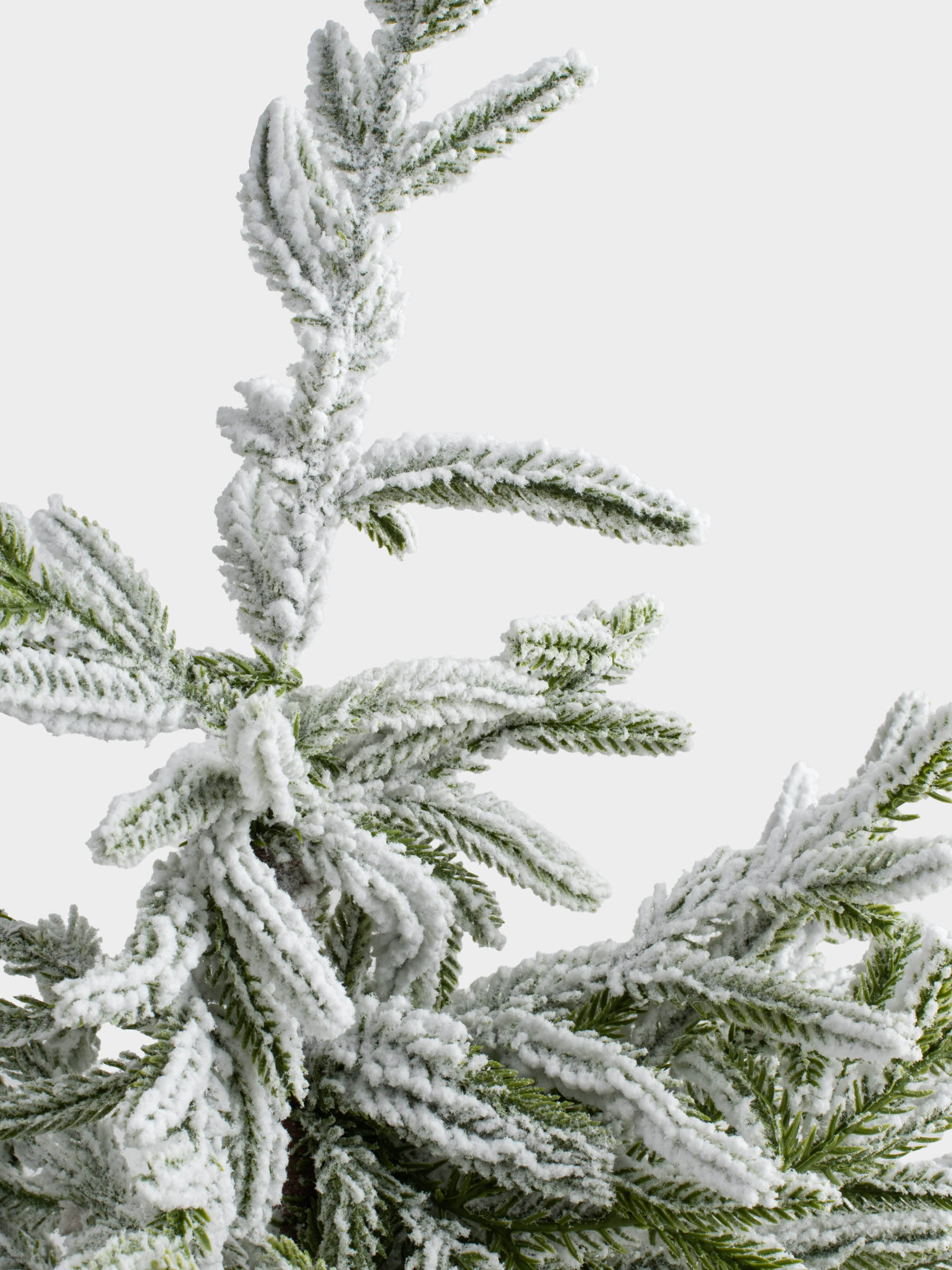 Ель искусственная, 60 см, в крафте, пластик, Ель в снегу, Snowy decor, image-1