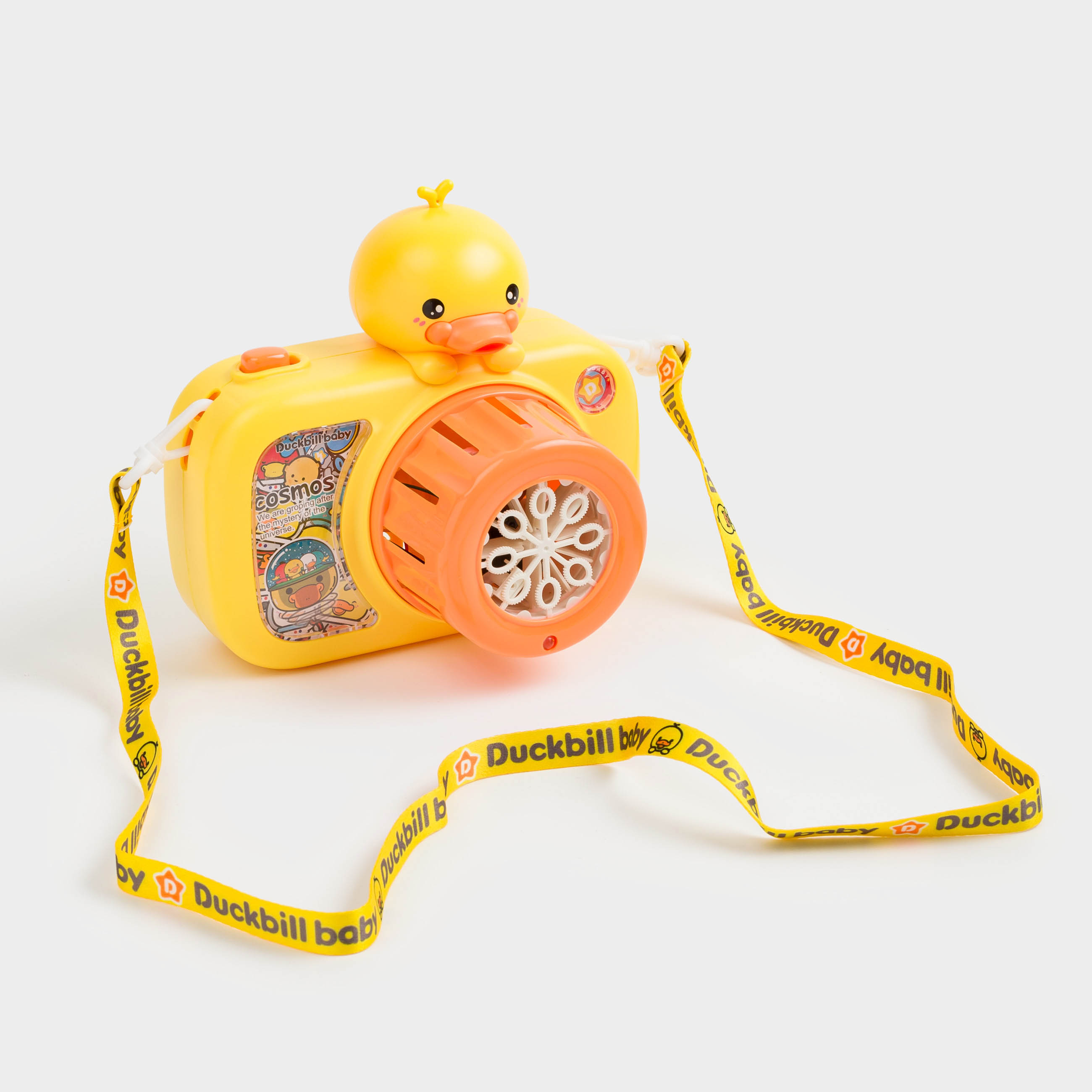 Генератор мыльных пузырей, 10 см, пластик, желтый, Утенок с фотоаппаратом, Duck yellow, image-5
