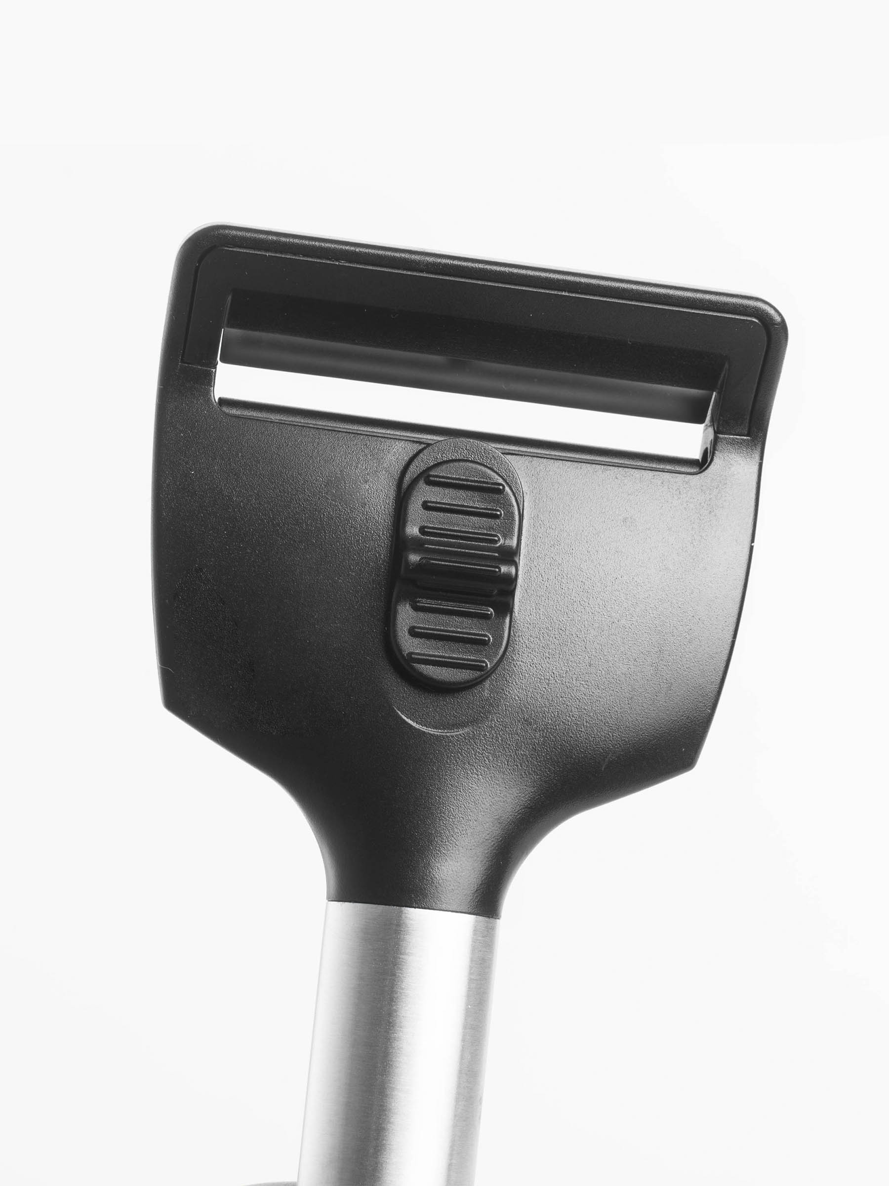 Ірімшік пышағы, 22 см, қалыңдық реттегіші бар, болат / пластик, қара, Spiro, image-2