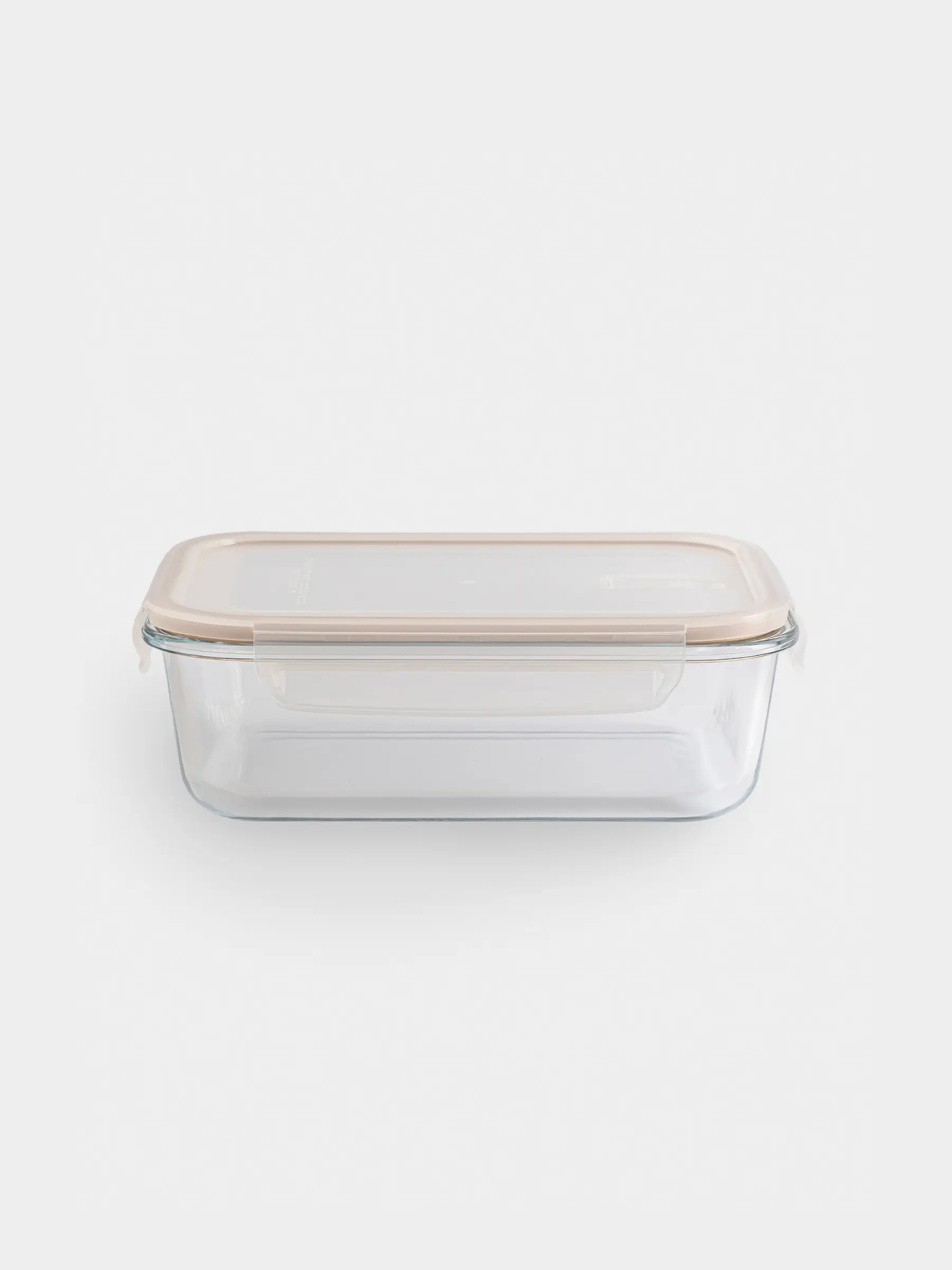 Контейнер, 1,5 л, с клипсами, с клапаном, стекло Т, прямоугольный, Soft kitchen