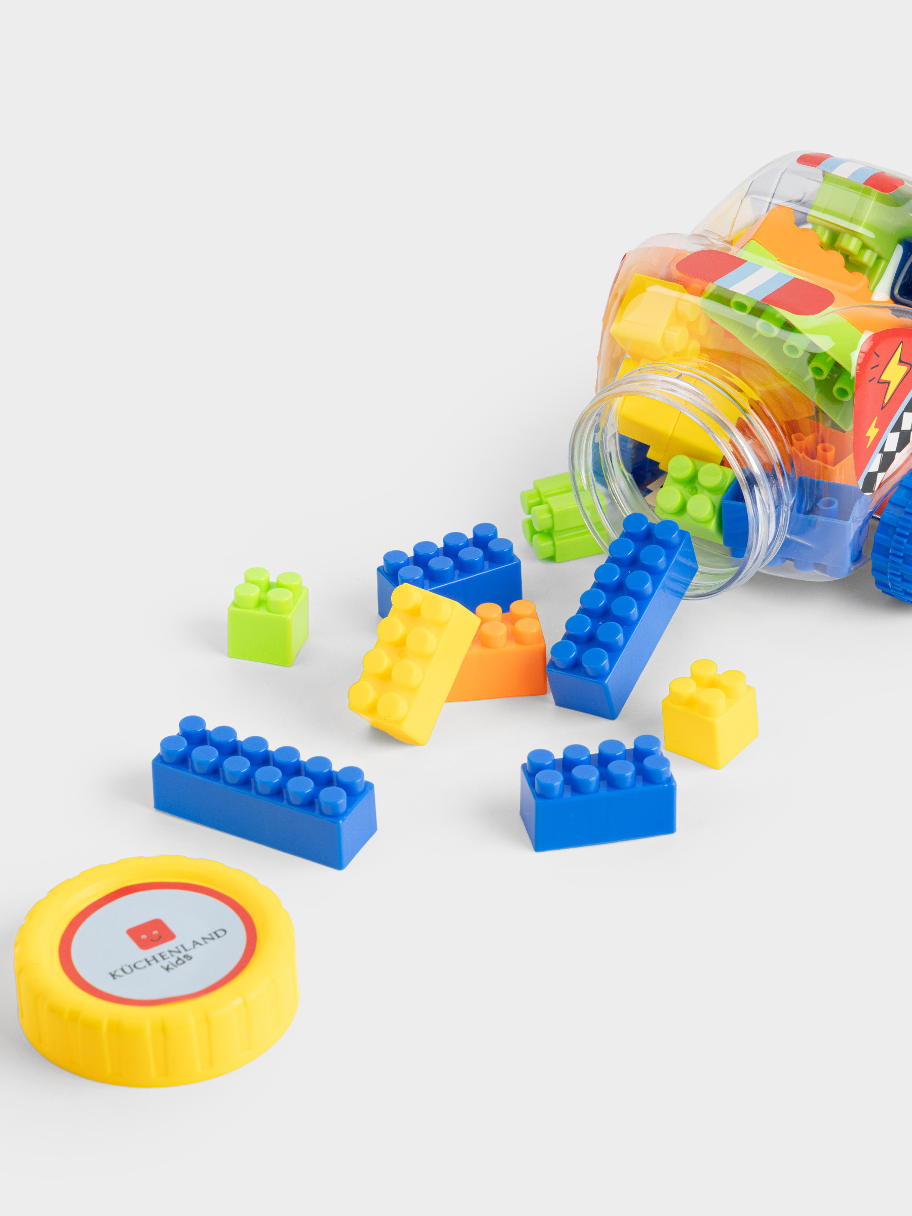 Конструктор, 12х10 см, пластик, Текшелері бар машина, Hobby kids, image-3