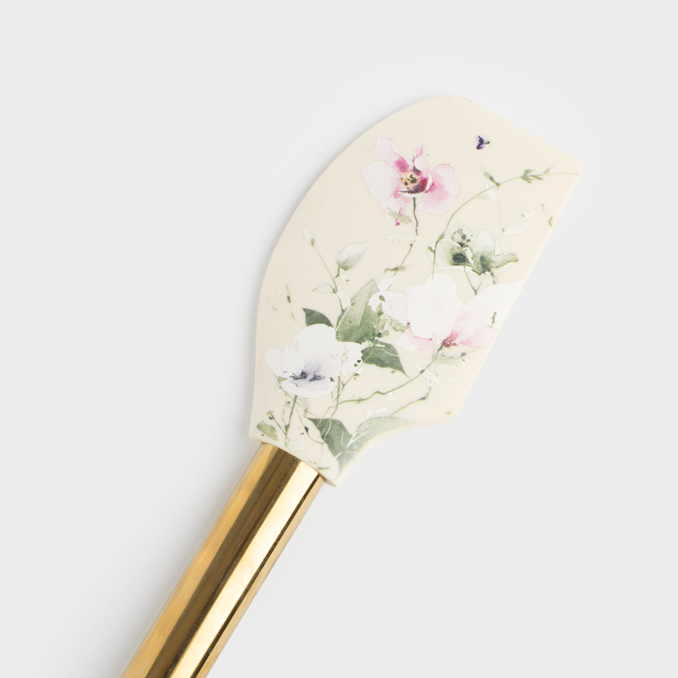 Лопатка-шпатель, 30 см, силикон/сталь, Сиреневые цветы, Floret, image-4