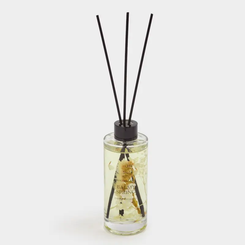 Ароматический диффузор, 180 мл, с сухоцветами, Bergamot Lemon, Balmy spring