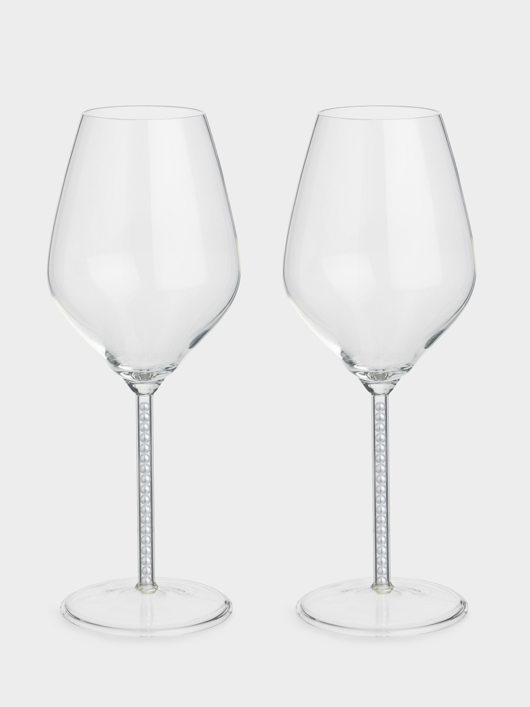 Шарап бокалы, 450 мл, 2 дана, інжу-маржаны бар, шыны/пластик, Crystal pearl, image-1