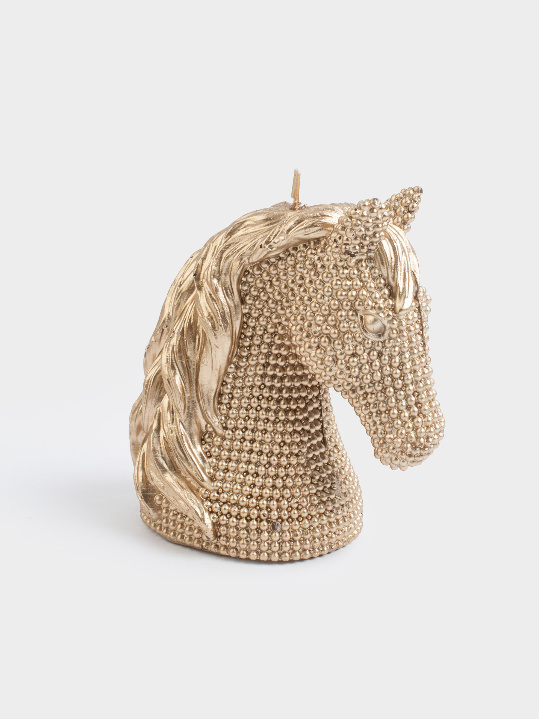Шам, 11х12 см, алтын түстес, Жылқы, Horse gold, image-1