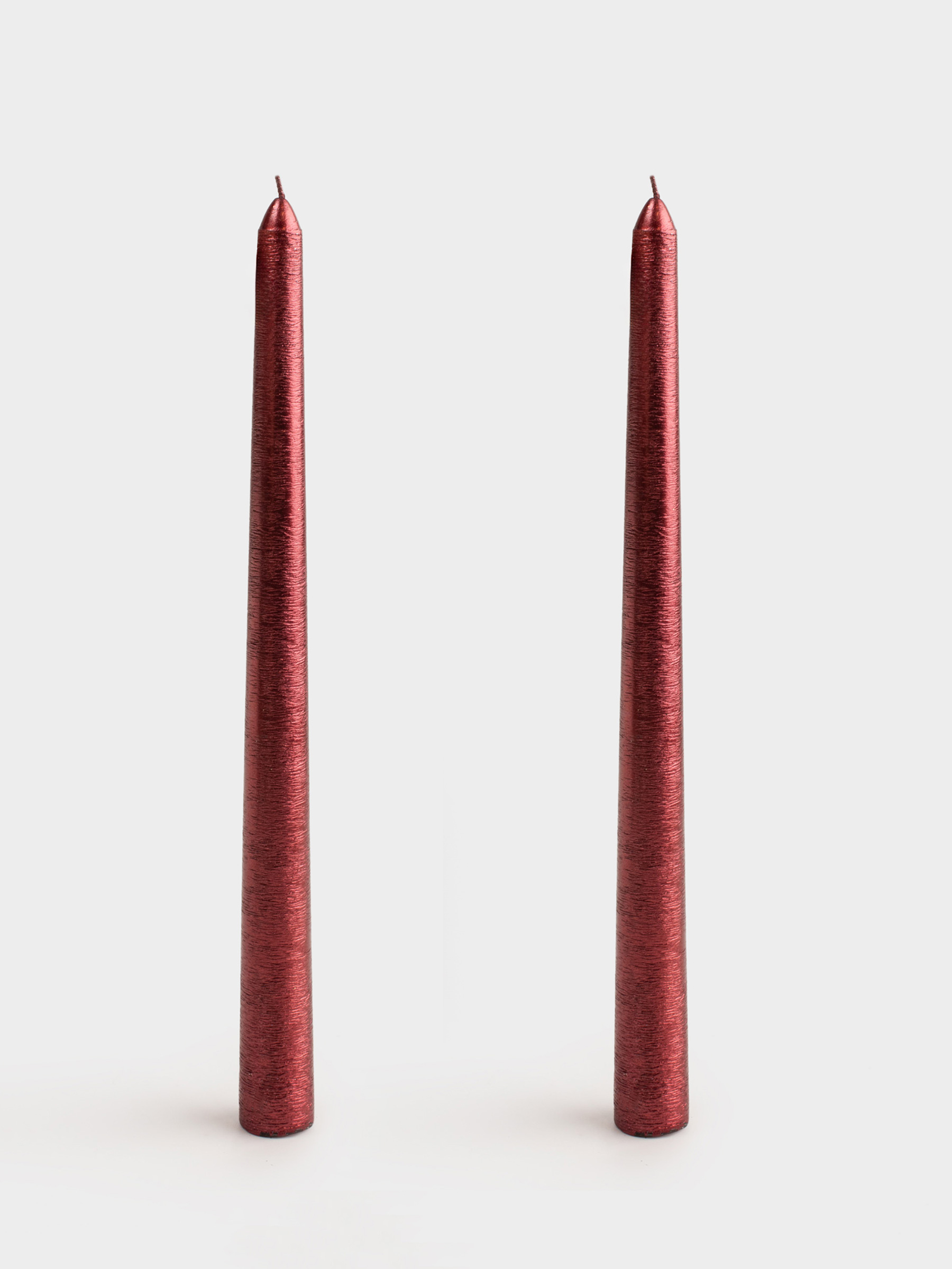 Свеча, 25 см, 2 шт, тонкая, красная, Galore candle, image-0