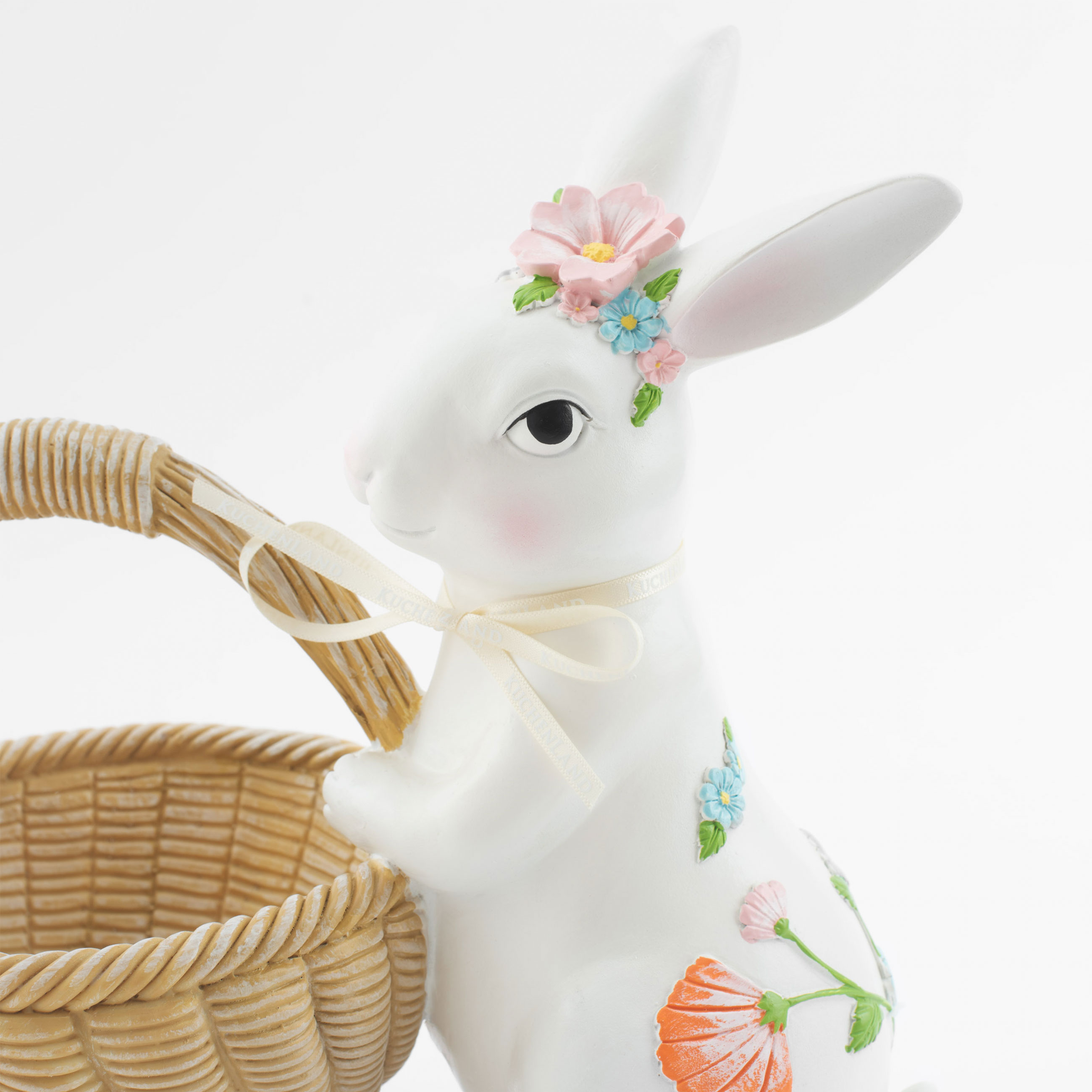 Конфетница, 25х16 см, полирезин, Кролик с корзинкой, Easter изображение № 5