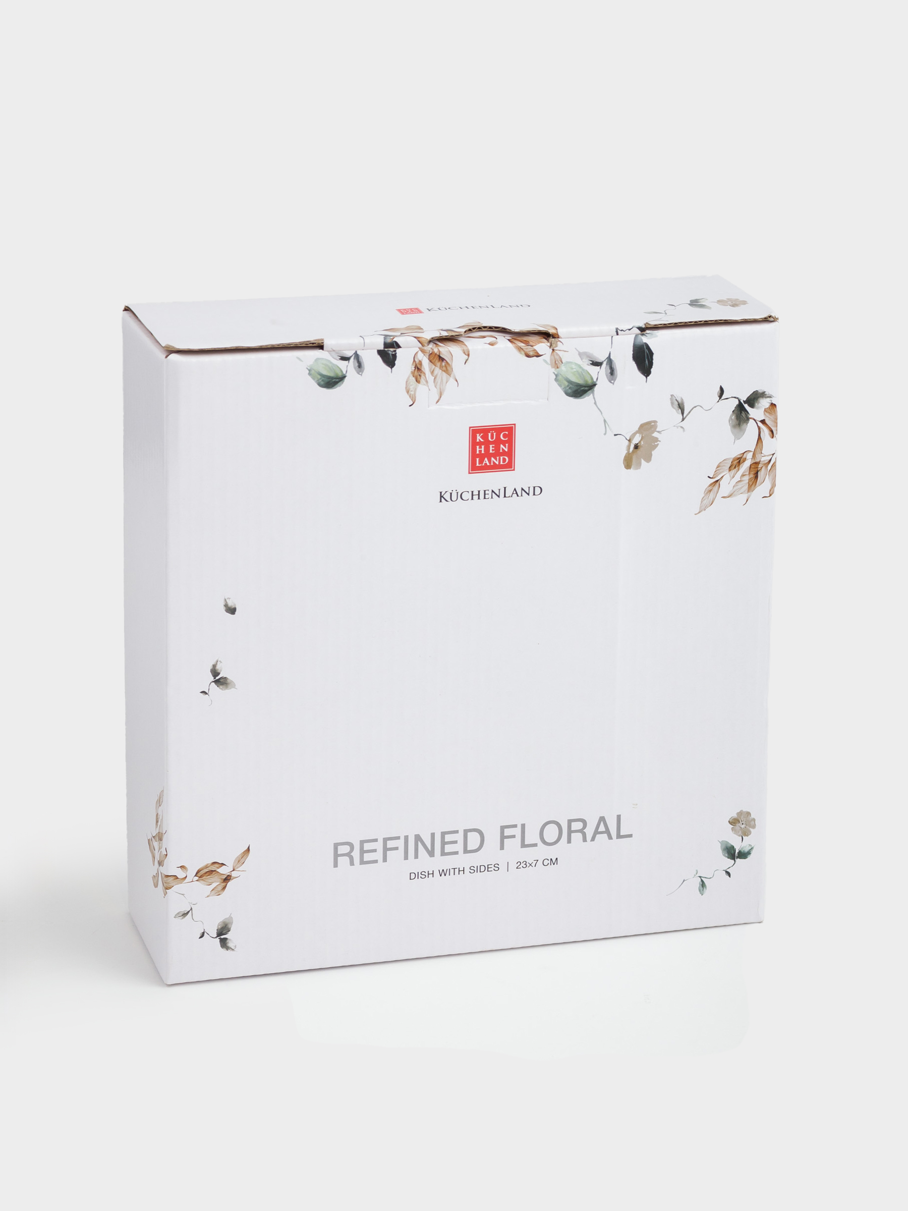 Блюдо, 23х7 см, с бортами, фарфор N, Осенние листья, Refined floral, image-4
