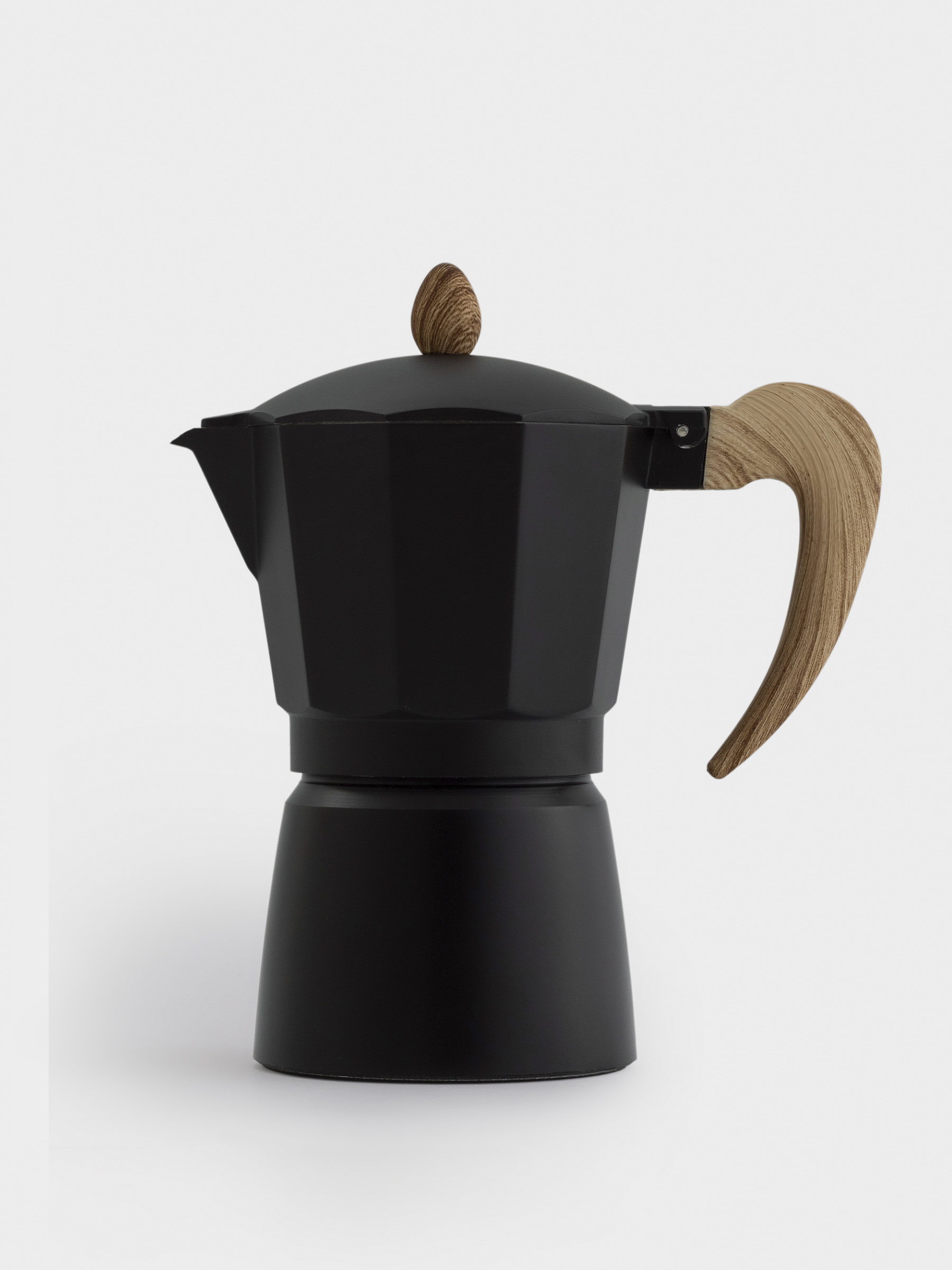 Кофеварка гейзерная, 300 мл, алюминий/пластик, черная, Espresso, image-0