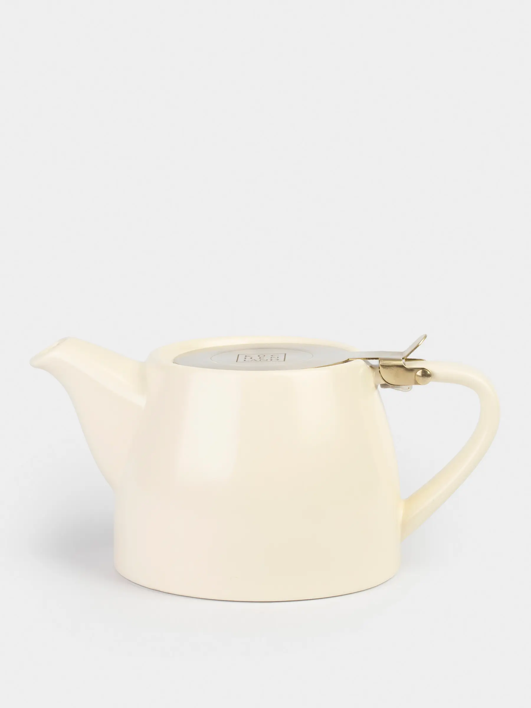 Чайник заварочный, 500 мл, керамика/сталь, молочно-золотистый, Kettle ceramo
