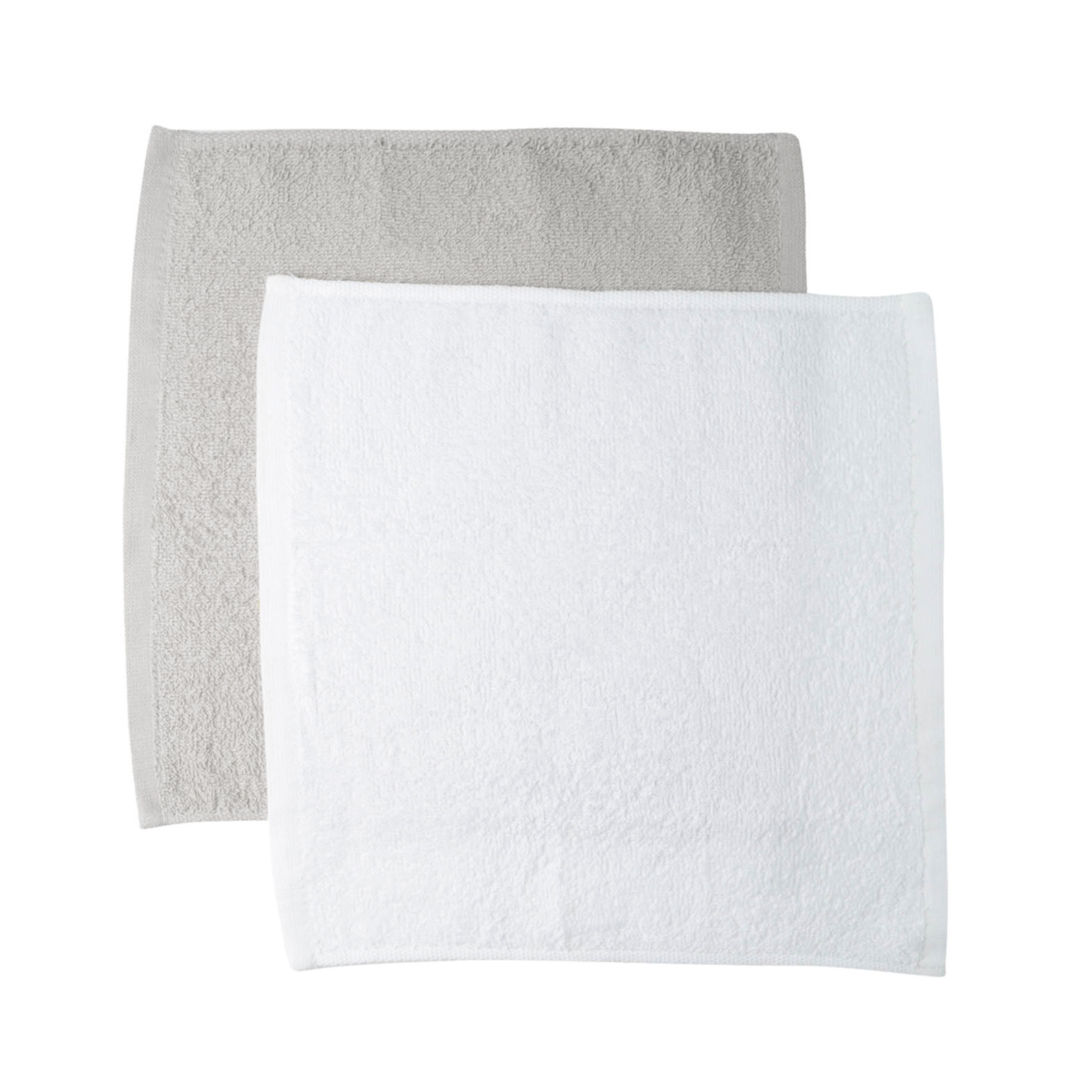 Полотенце, 30х30 см, 4 шт, в корзине, хлопок/целлюлоза, серое/белое, Basket towel, image-3
