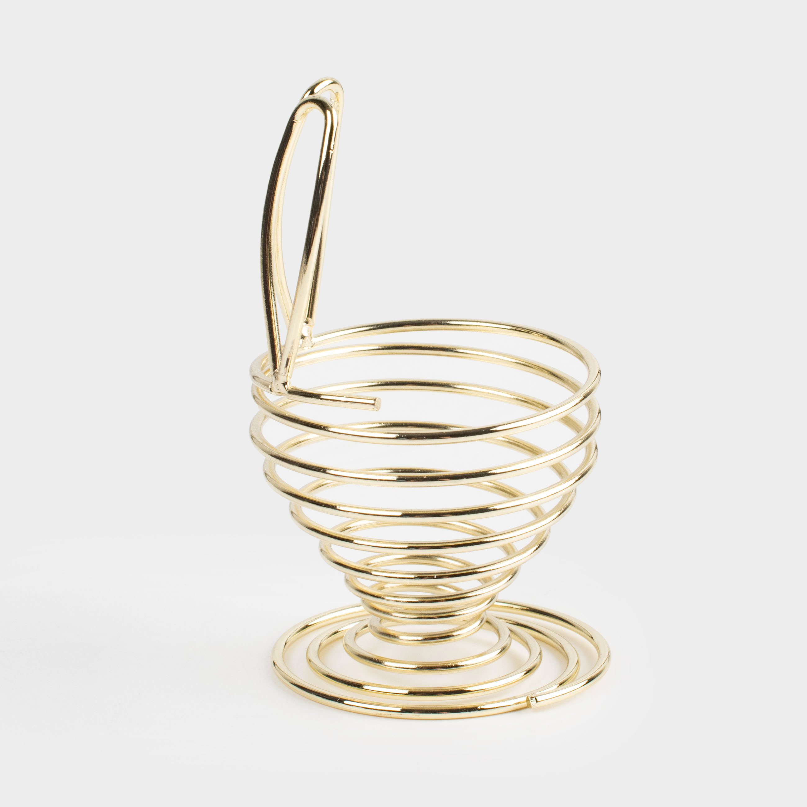 Подставка для яйца, 9 см, сталь, золотистая, Ушки кролика, Twist gold, image-1