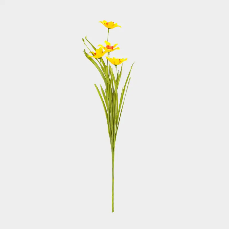 Ветка декоративная, 61 см, полиэстер/пластик, Желтые нарциссы, Flower garden ,image-0