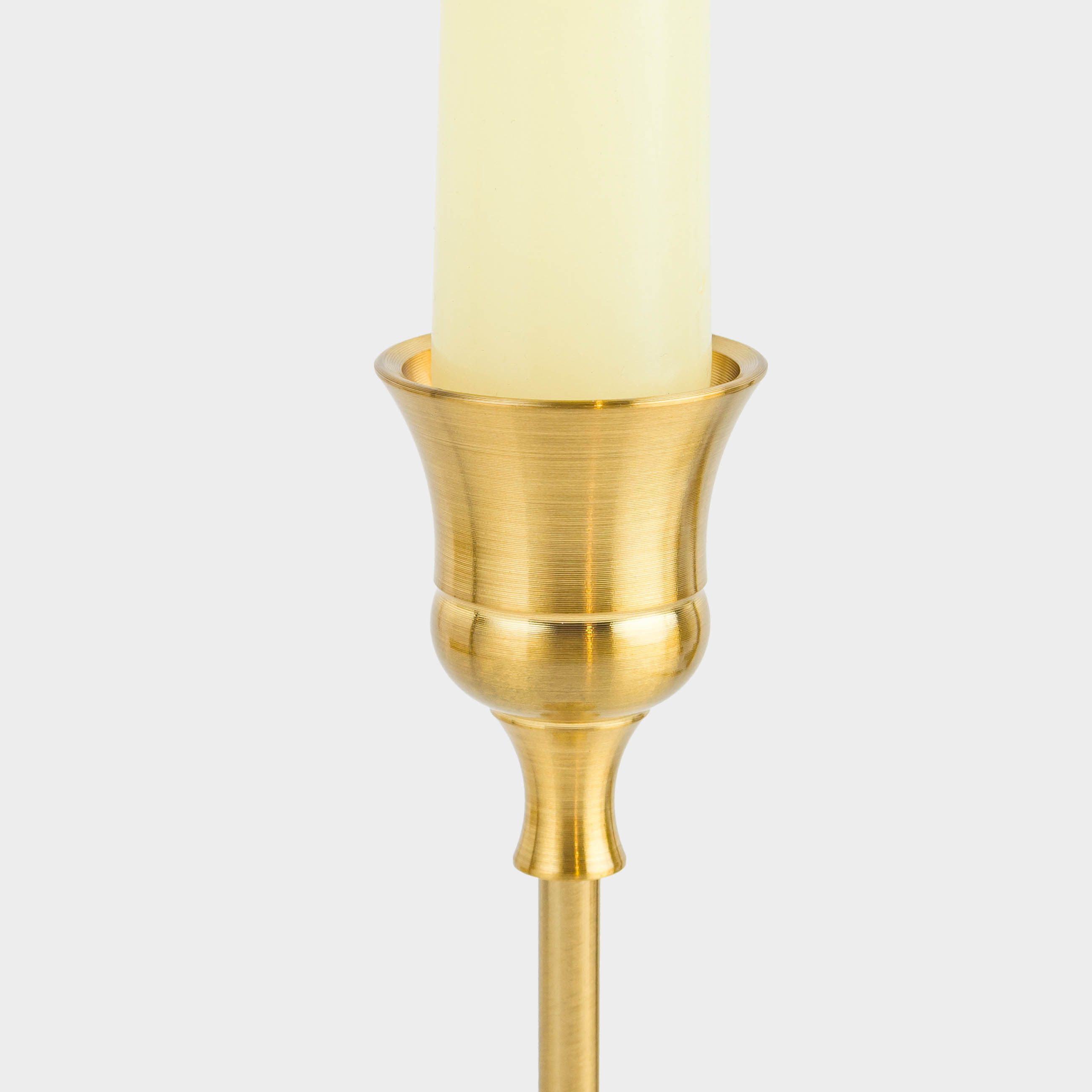 Подсвечник, 19 см, для тонкой свечи, на ножке, металл, золотистый, Fantastic gold, image-3