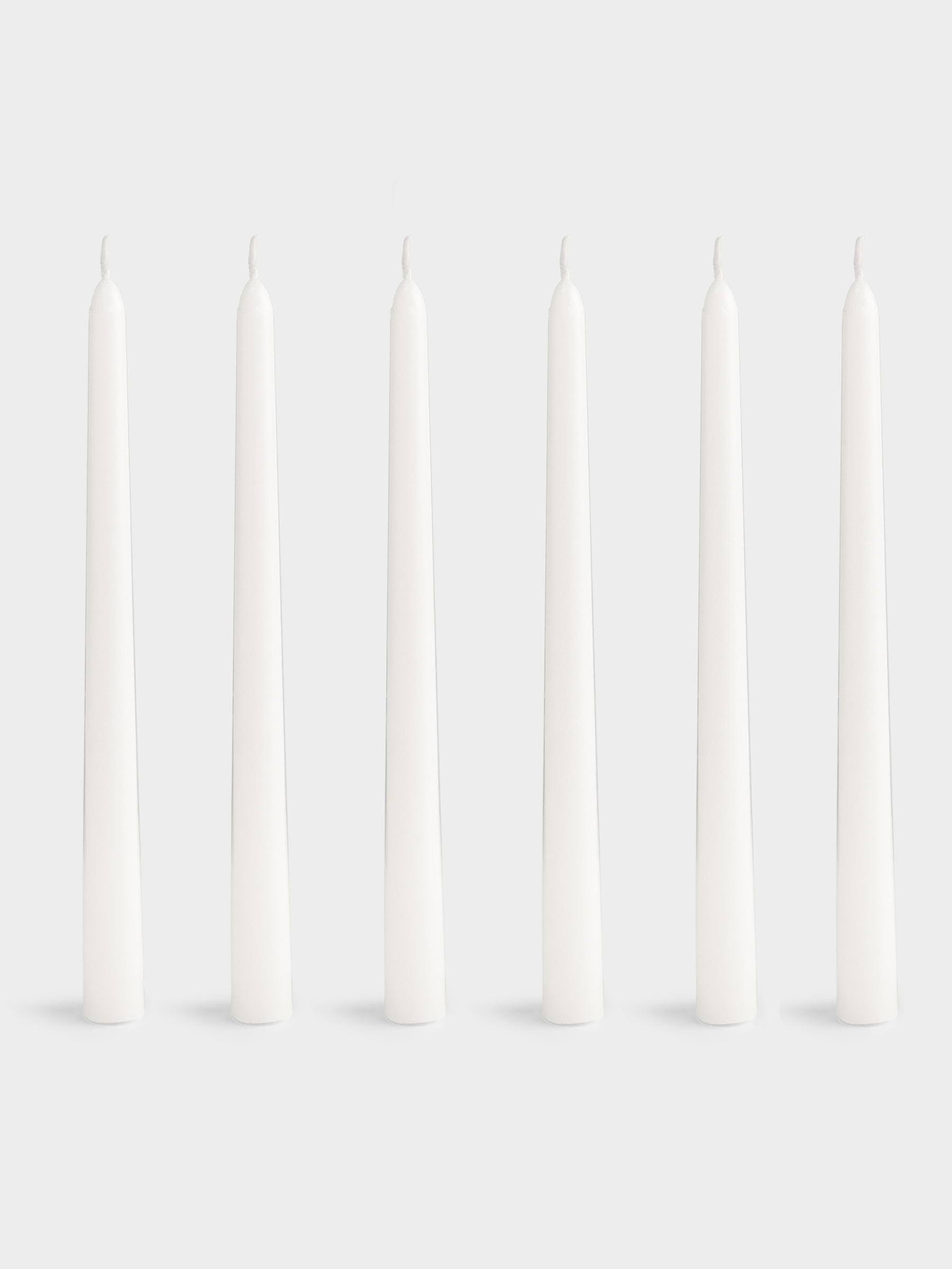 Свеча, 26 см, 6 шт, тонкая, Luxury white, image-0