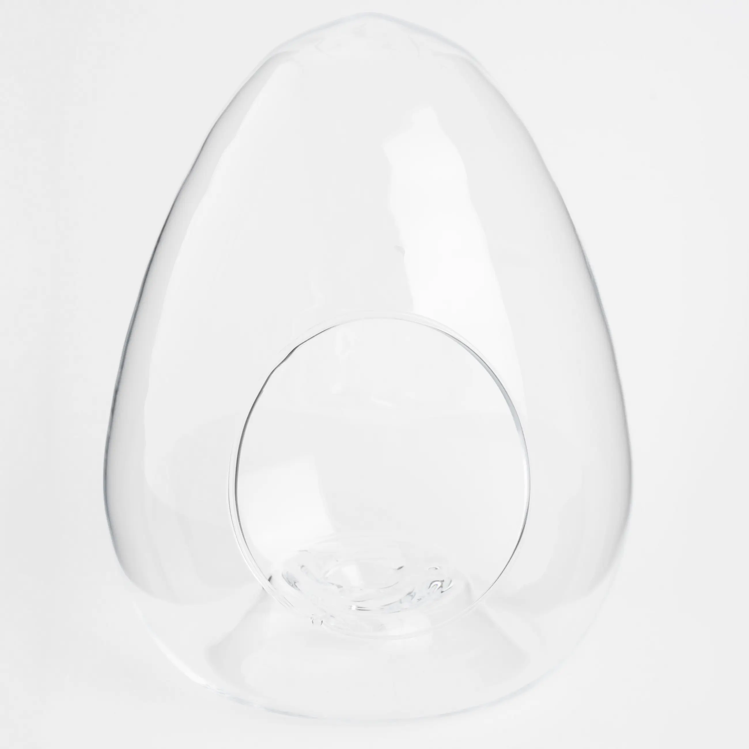 Конфетница, 23х26 см, стекло, Яйцо, Clear, image-0