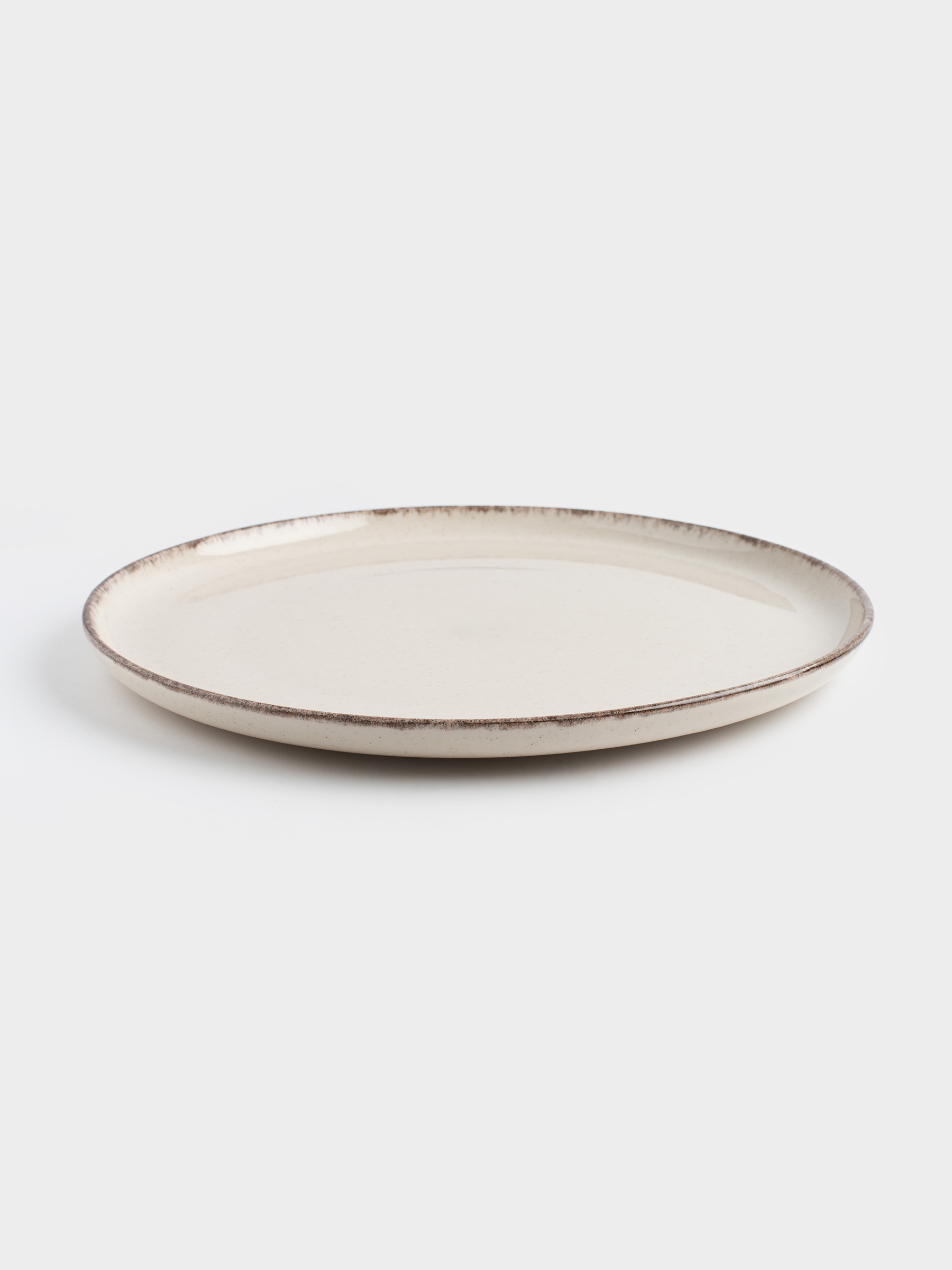 Түскі ас тәрелкесі, 28 см, керамика, сарғылт-қоңыр, дақты, Speckled glaze, image-2