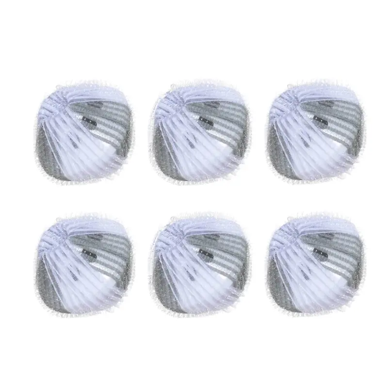 Шарик для стирки, 5 см, 6 шт, с эффектом сбора шерсти, нейлон, серый, Washing ball ,image-0