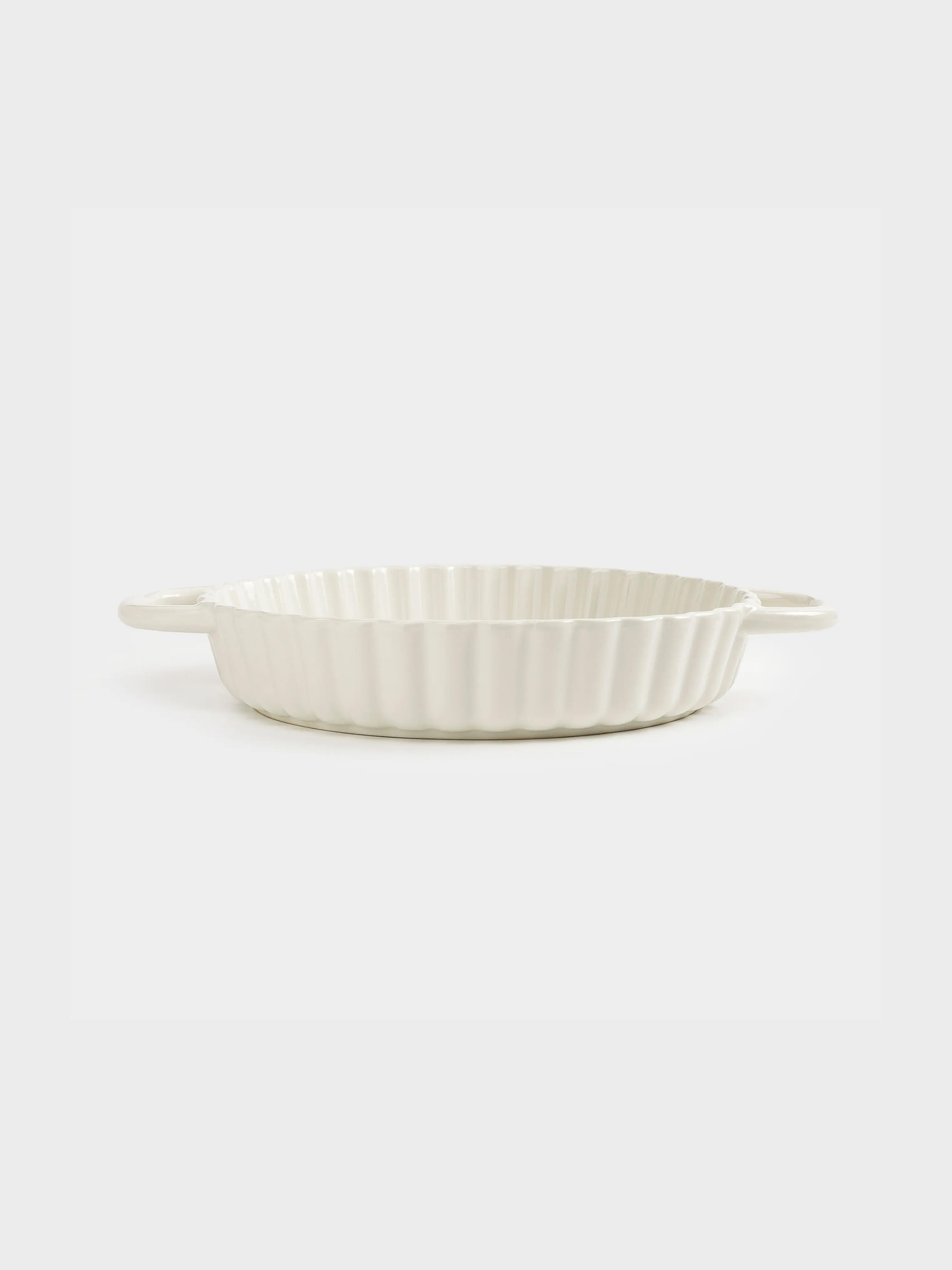 Пісіруге арналған ыдыс, 22 см, керамика, дөңгелек, сүт түстес, Cakes ivory