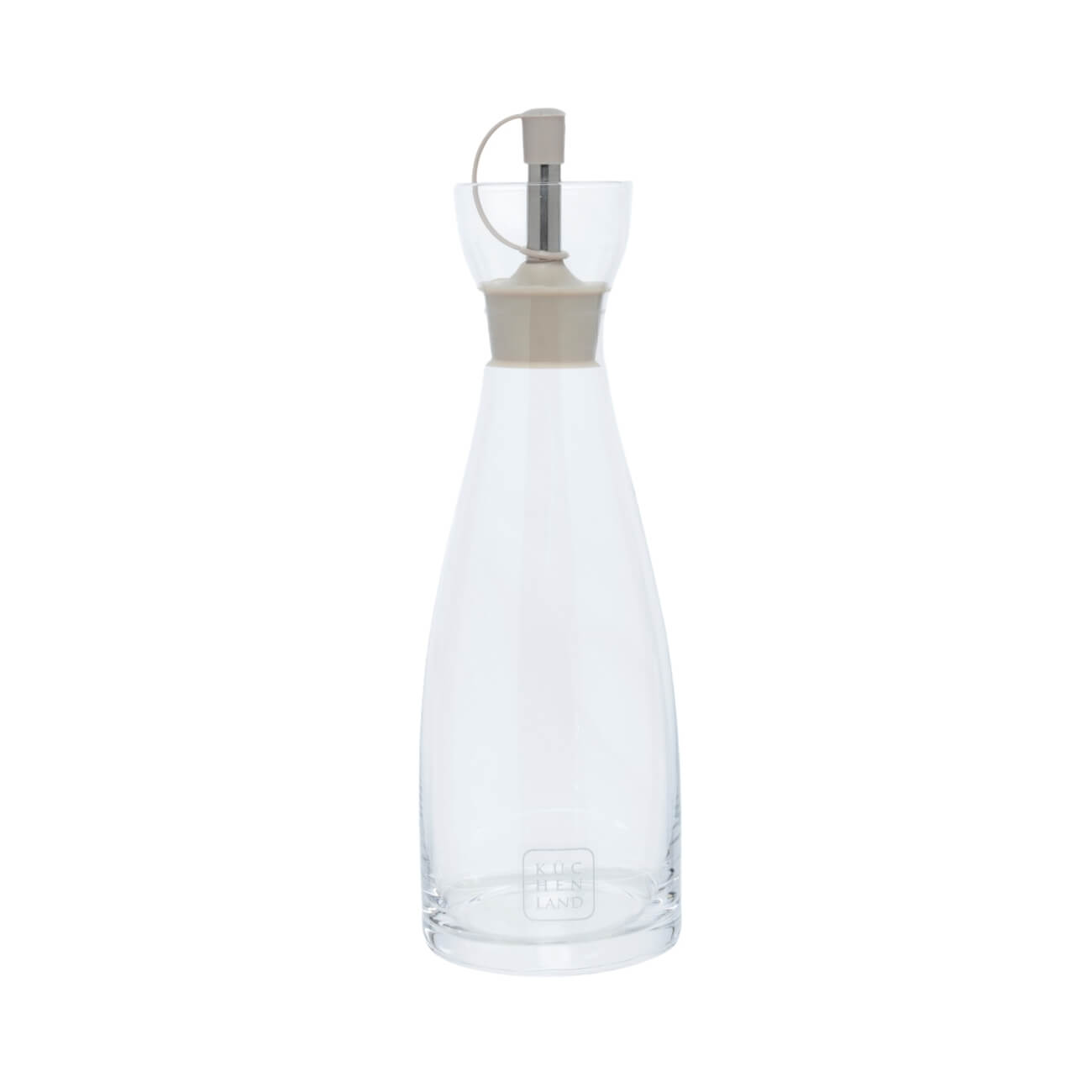 Бутылка для масла или уксуса, 350 мл, с дозаторам, стекло/силикон, бежевая, Soft Kitchen изображение № 1