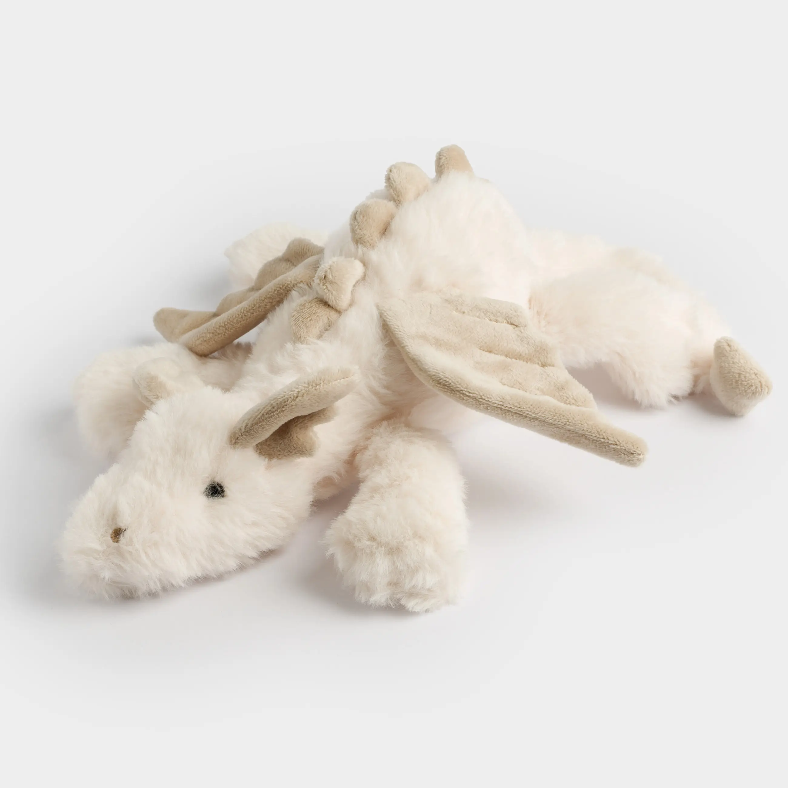 Игрушка, 33 см, мягкая, полиэстер, молочно-бежевая, Дракон, Dragon toy, image-0