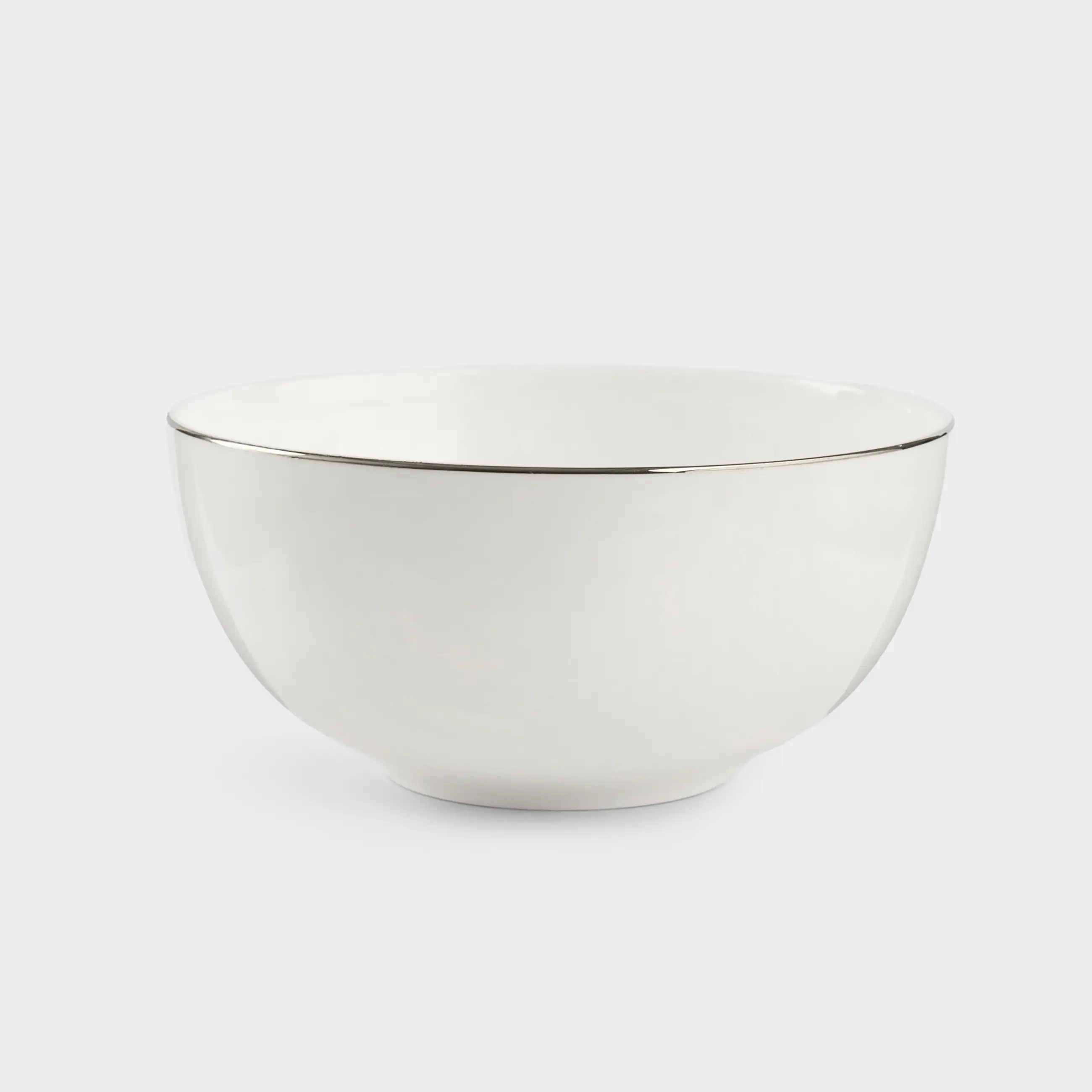 Салат ыдысы, 15х7 см, фарфор F, ақ, Ideal silver, image-0
