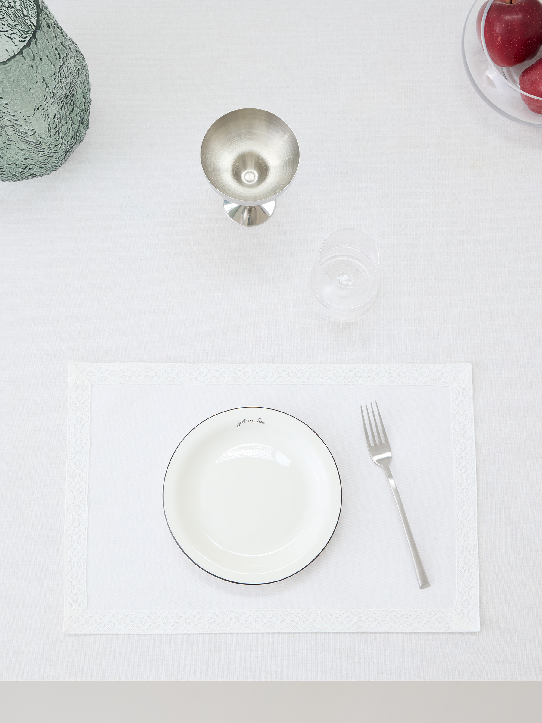 Салфетка под приборы, 30х45 см, с покрытием PU, полиэстер/вискоза/лен, белая, Кружево, Comely lace, image-3