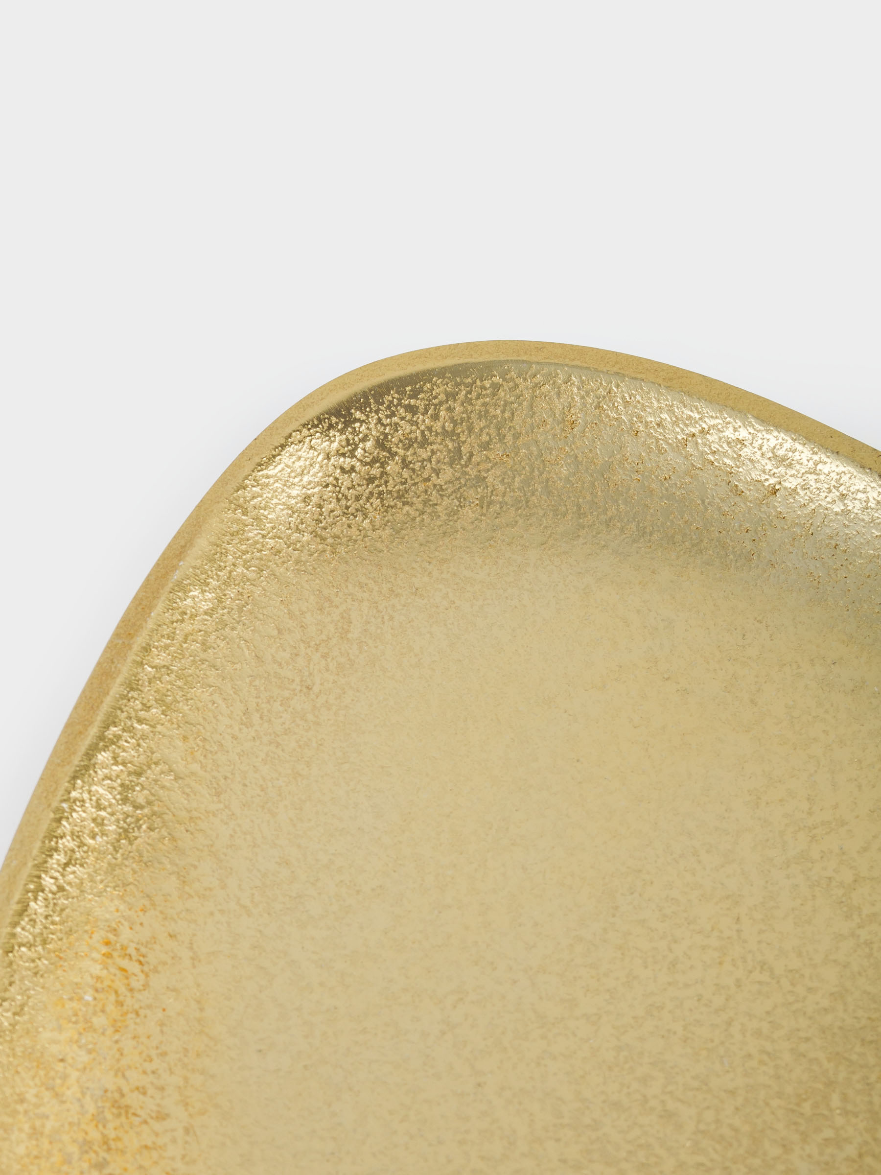 Блюдо декоративное, 20х25 см, металл, золотистое, Камень, Fantastic gold, image-6