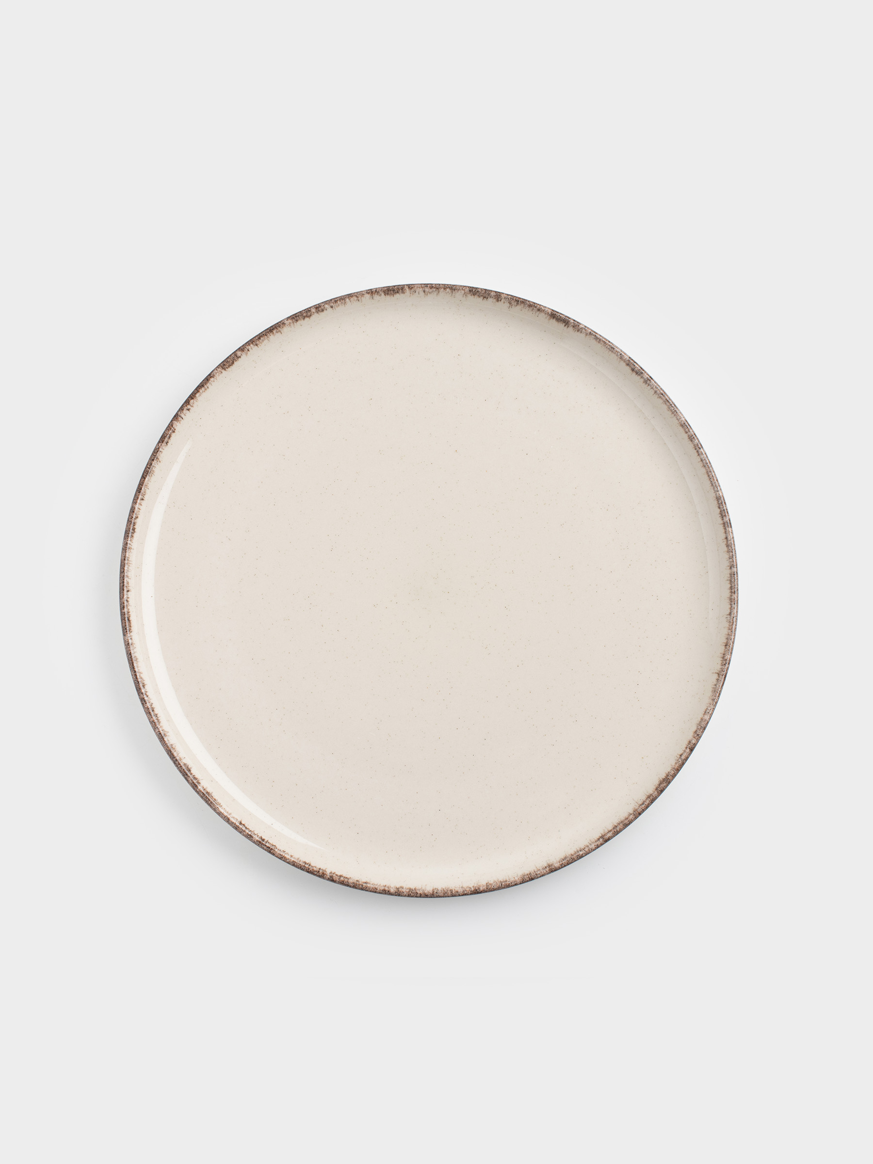 Түскі ас тәрелкесі, 28 см, керамика, сарғылт-қоңыр, дақты, Speckled glaze, image-0