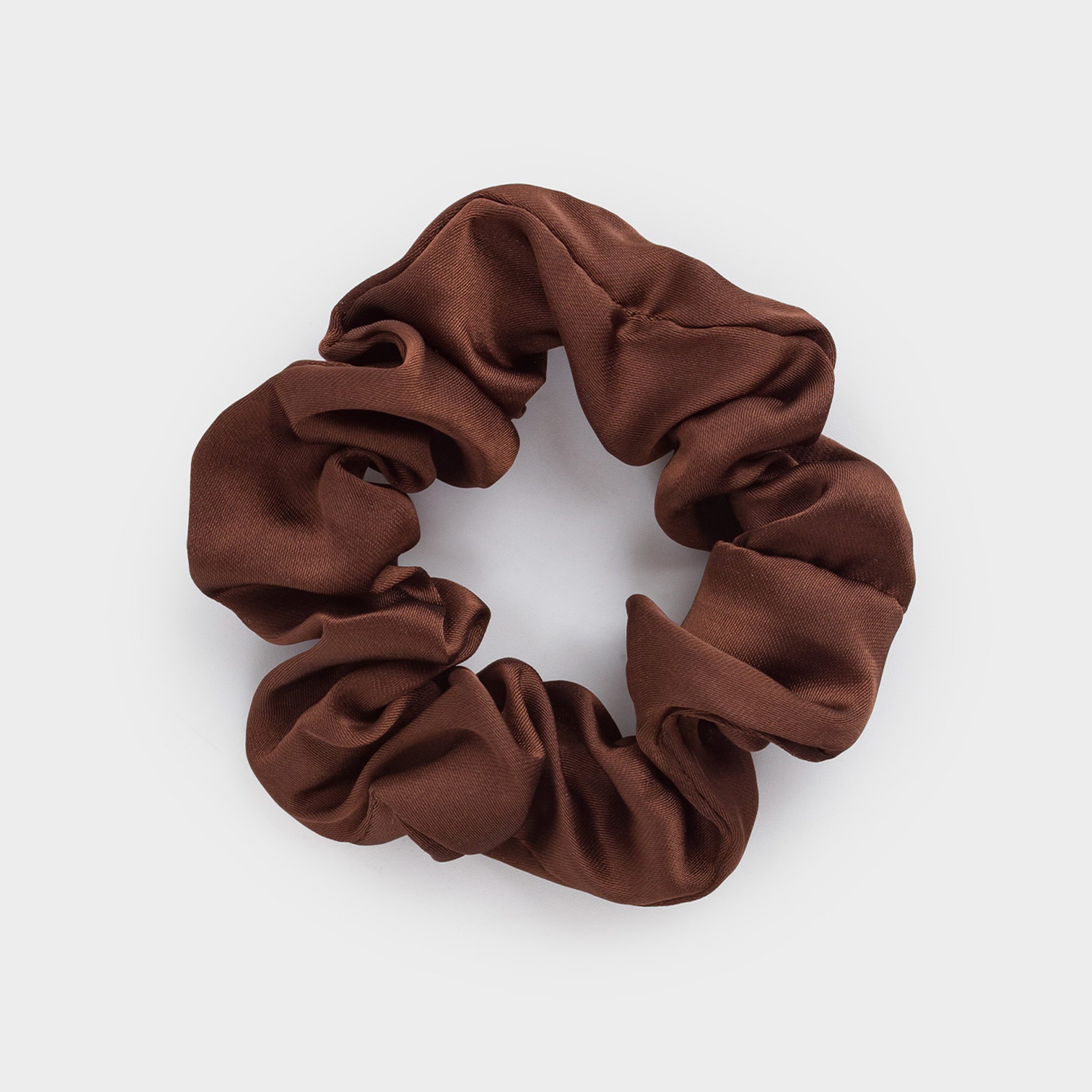 Шашқа арналған резеңке, 6 см, сәтен, қоңыр, Silk