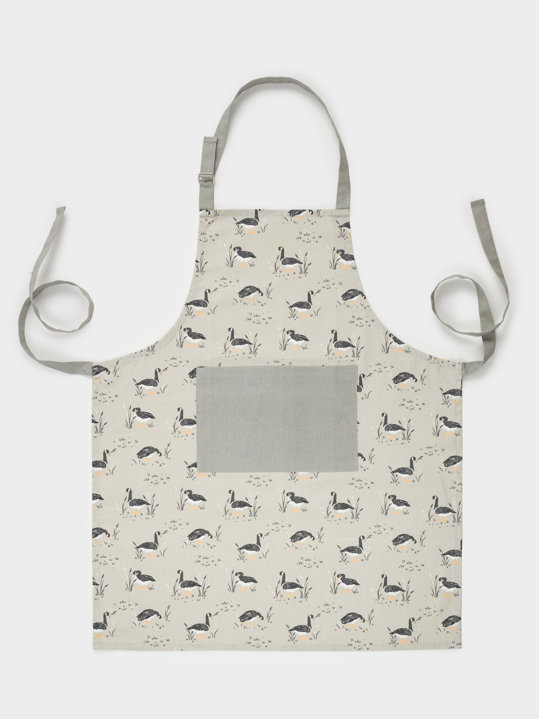 Фартук, 70х85 см, хлопок, бежевый, Гуси, Poultry, image-0
