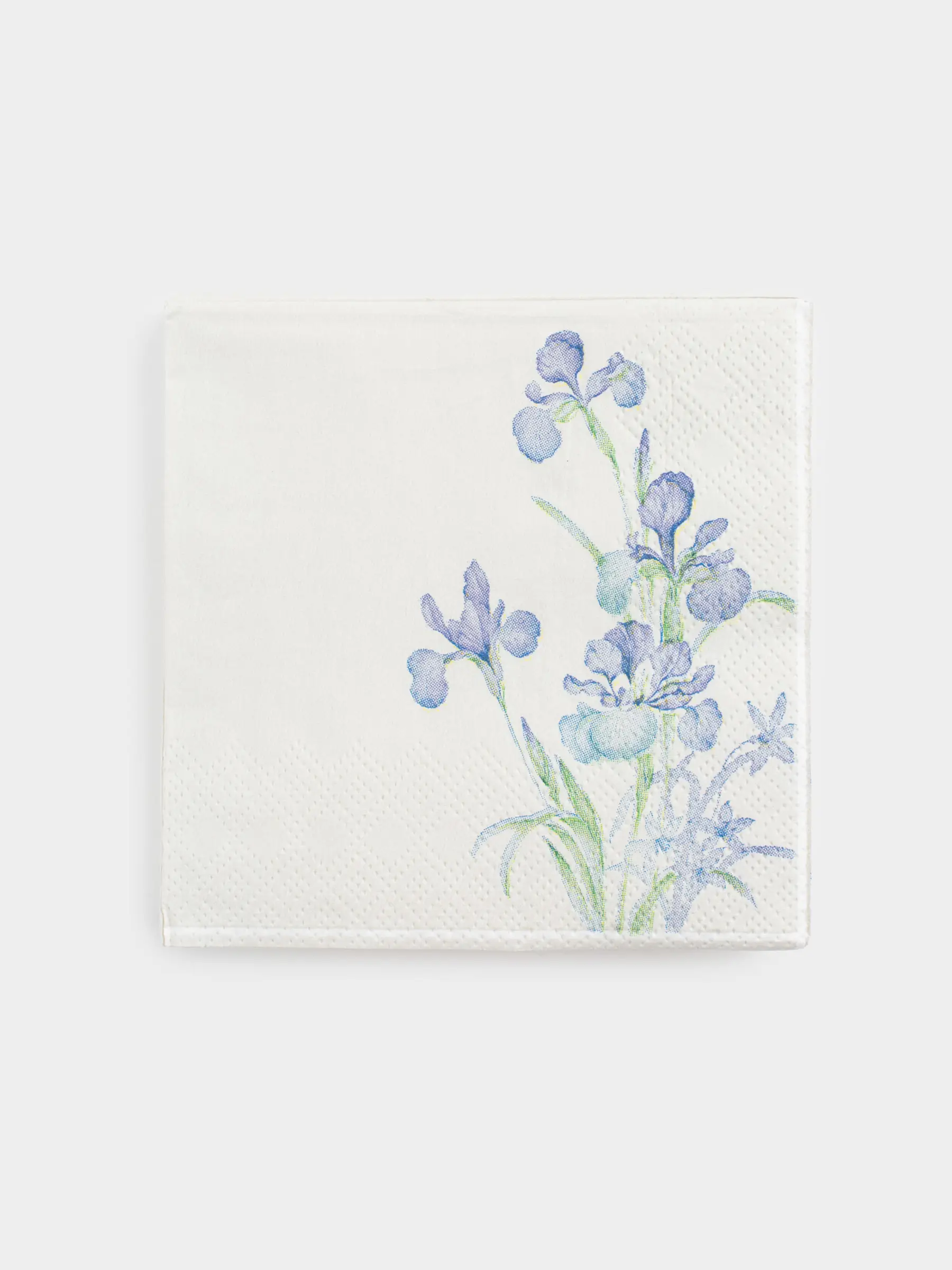 Қағаз майлықтар, 21х21 см, 20 дана, шаршы, ақ, Құртқашаш, Iris garden