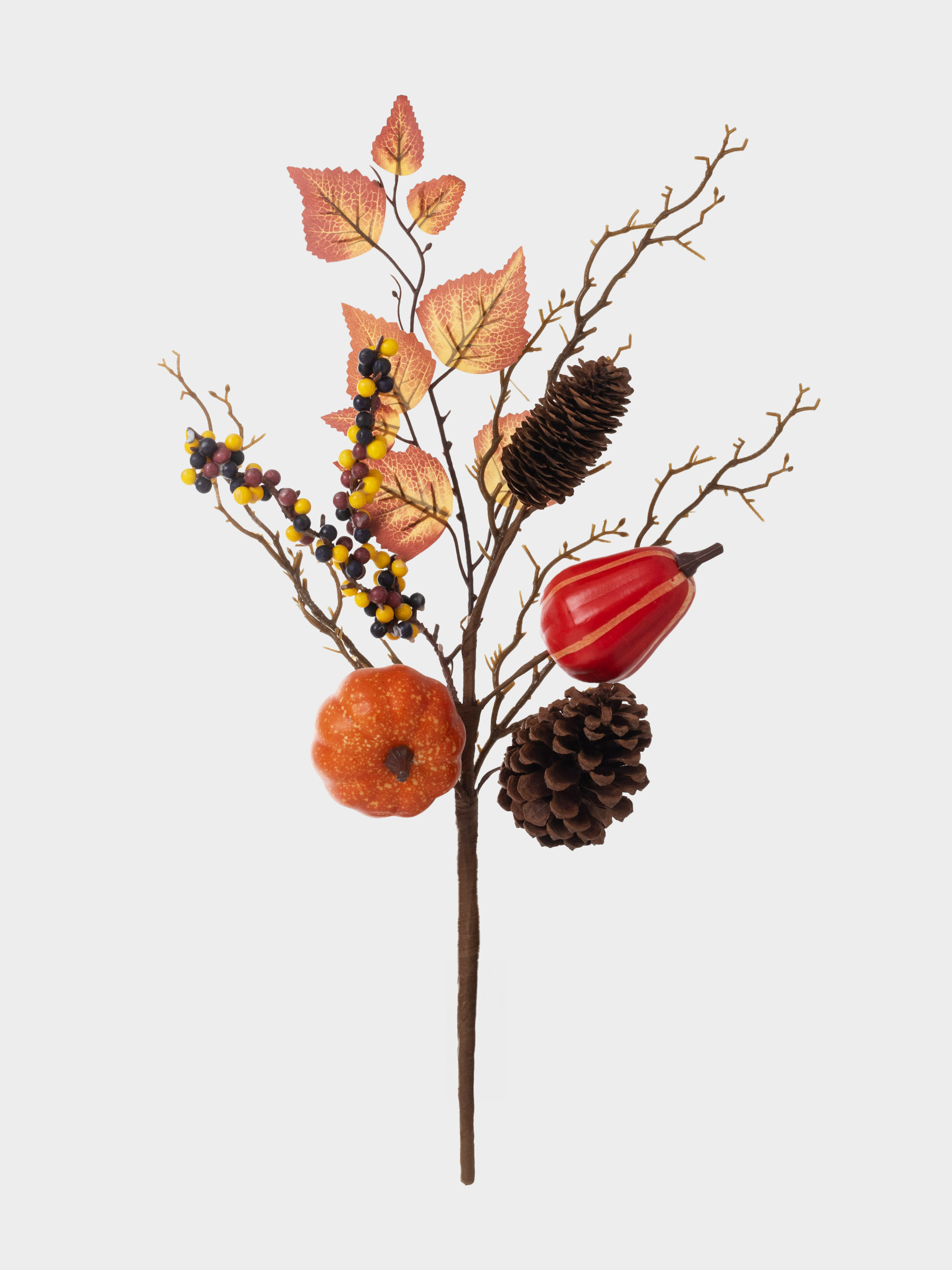 Сәндік бұтақ, 50 см, пластик/қағаз, Күзгі жиын-терін, Forest symphony decor, image-0