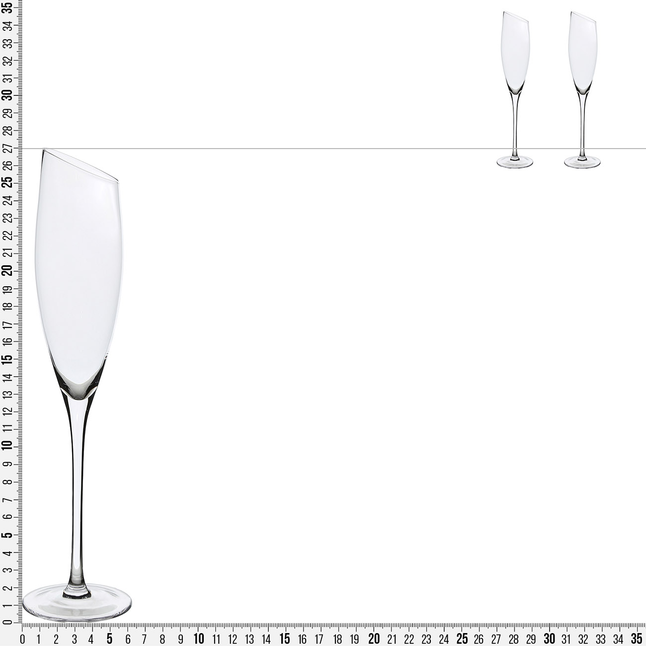 Шампан бокалы, 180 мл, 2 дана, шыны, Charm L изображение № 3