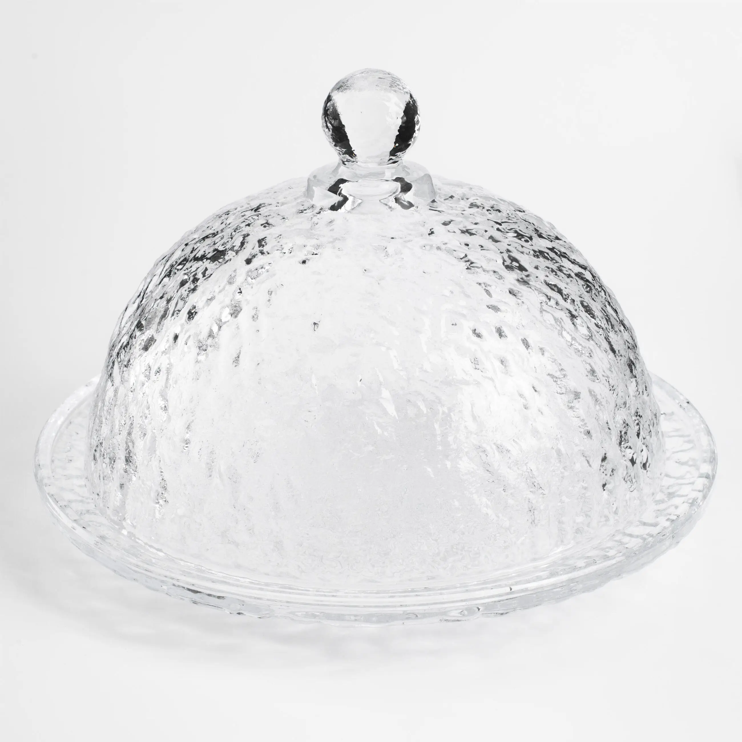 Блюдо с крышкой, 19х13 см, стекло, круглое, Nautilus, image-0