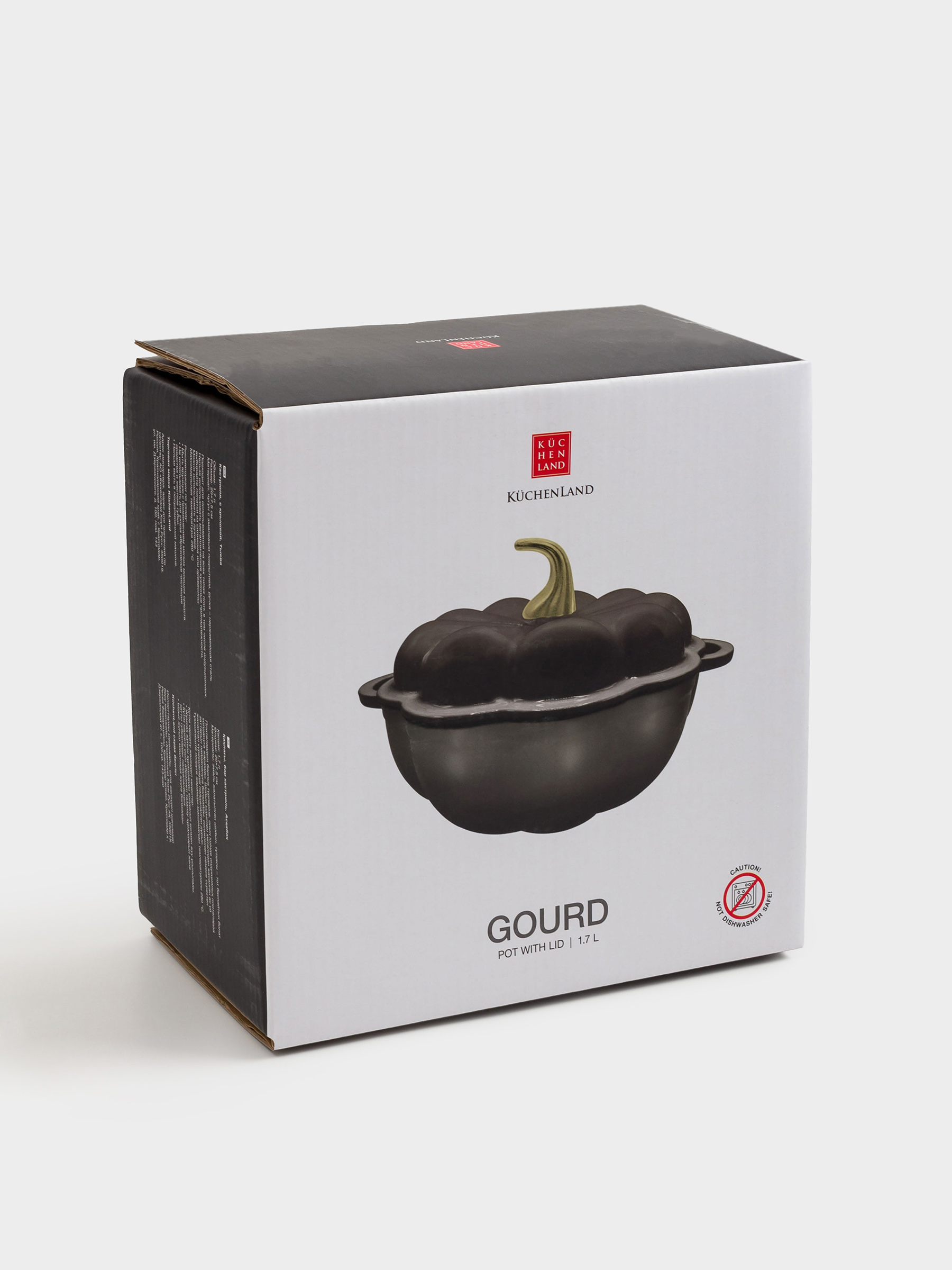 Кәстрөл, 20 см, 1,7 л, қақпағы бар, шойын, қоңыр, асқабақ, Gourd, image-8