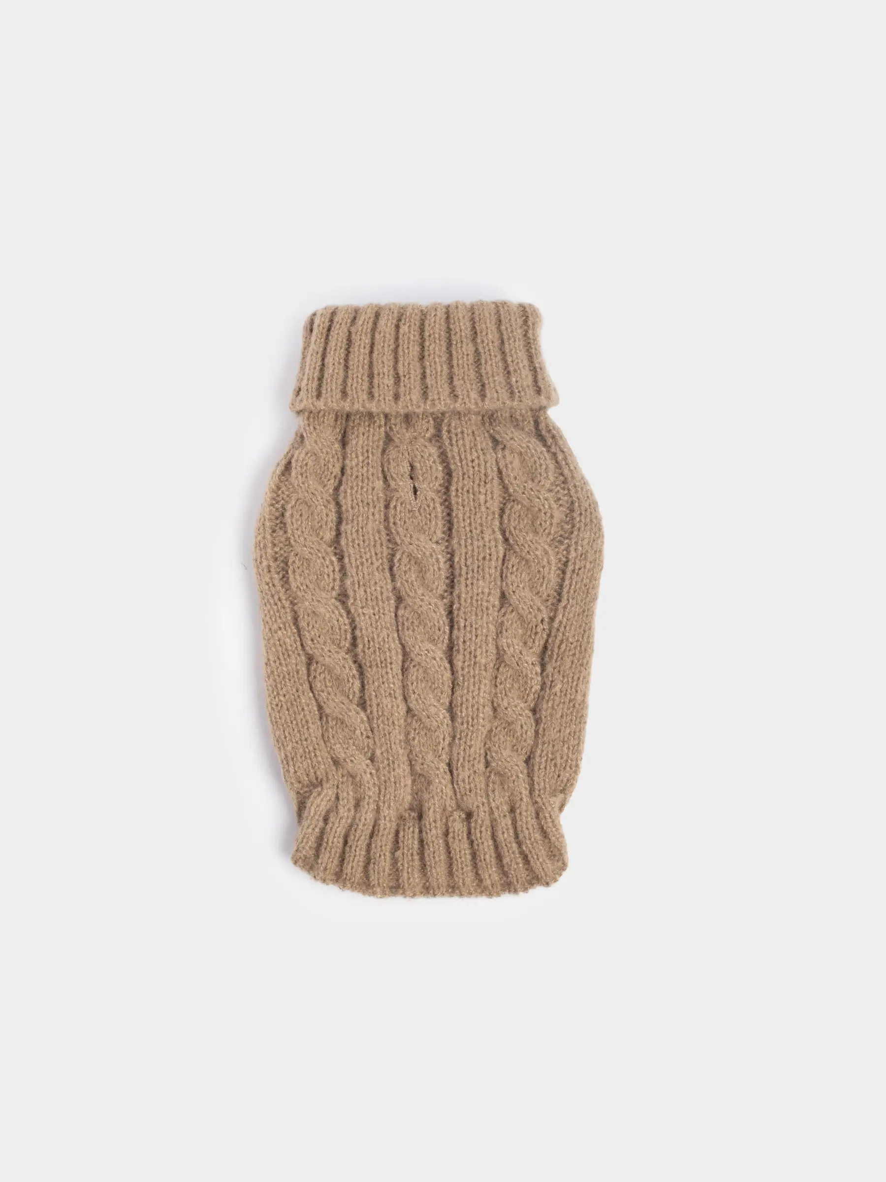 Жануарлар свитері, 25 см, өлшемі XS, полиэстер, қоңыр, Өрімдер, Fashion pet, image-0