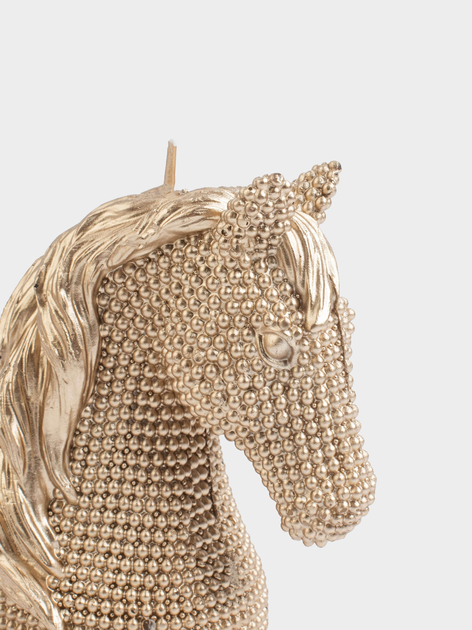 Шам, 11х12 см, алтын түстес, Жылқы, Horse gold, image-3