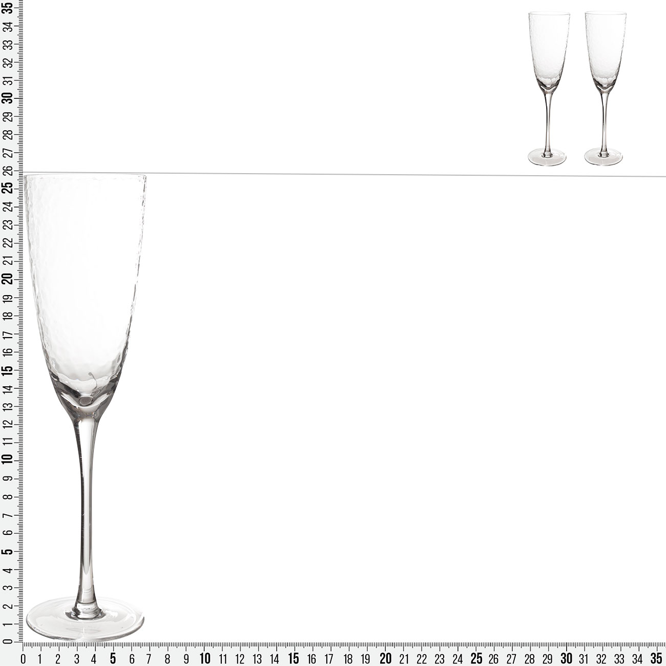Шампан бокалы, 275 мл, 2 дана, шыны, Ripply изображение № 3