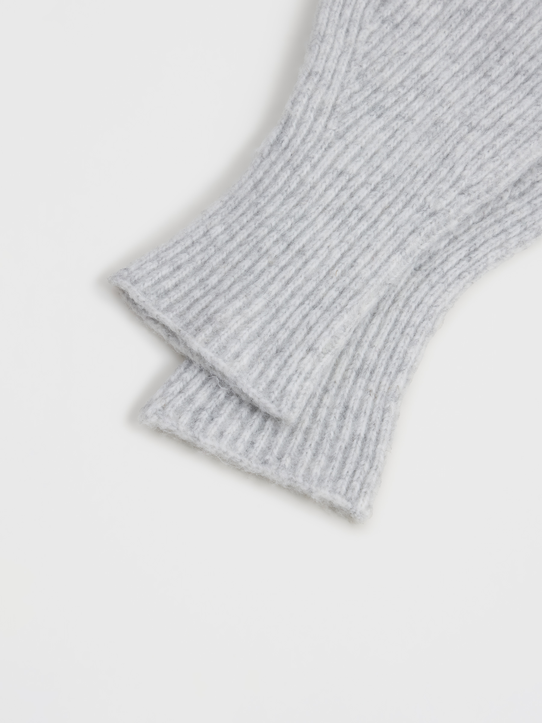 Перчатки женские, единый размер, полиэстер/акрил/нейлон, серые, Knitting, image-3