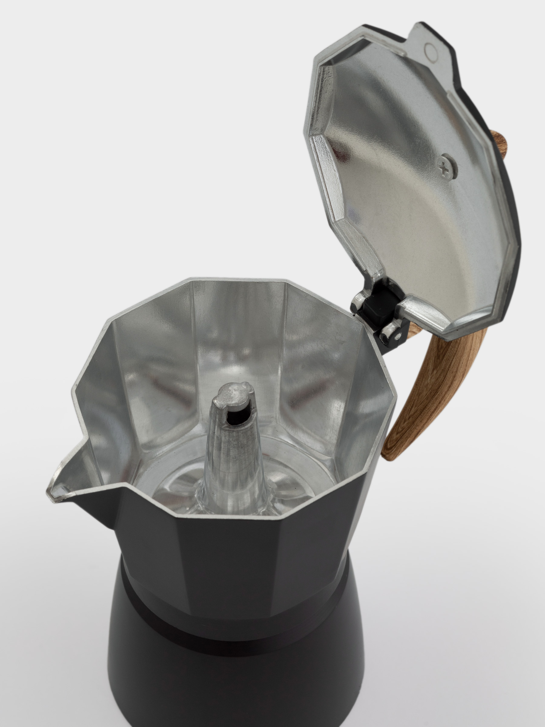 Кофеварка гейзерная, 300 мл, алюминий/пластик, черная, Espresso, image-5