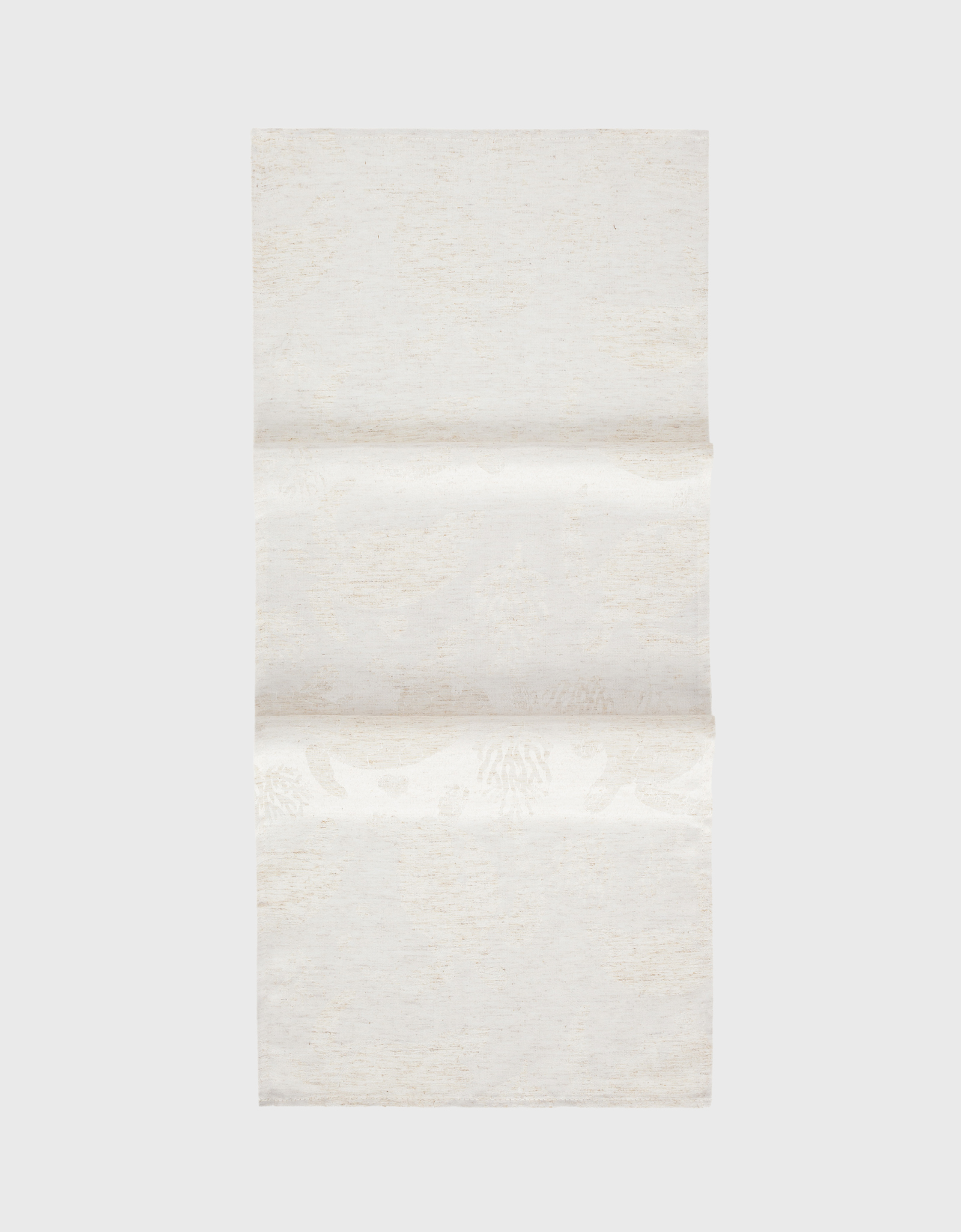 Дорожка настольная, 40x160 см, жаккард, полиэстер/лен, бежевая, Черепахи, Marine turtles, image-0