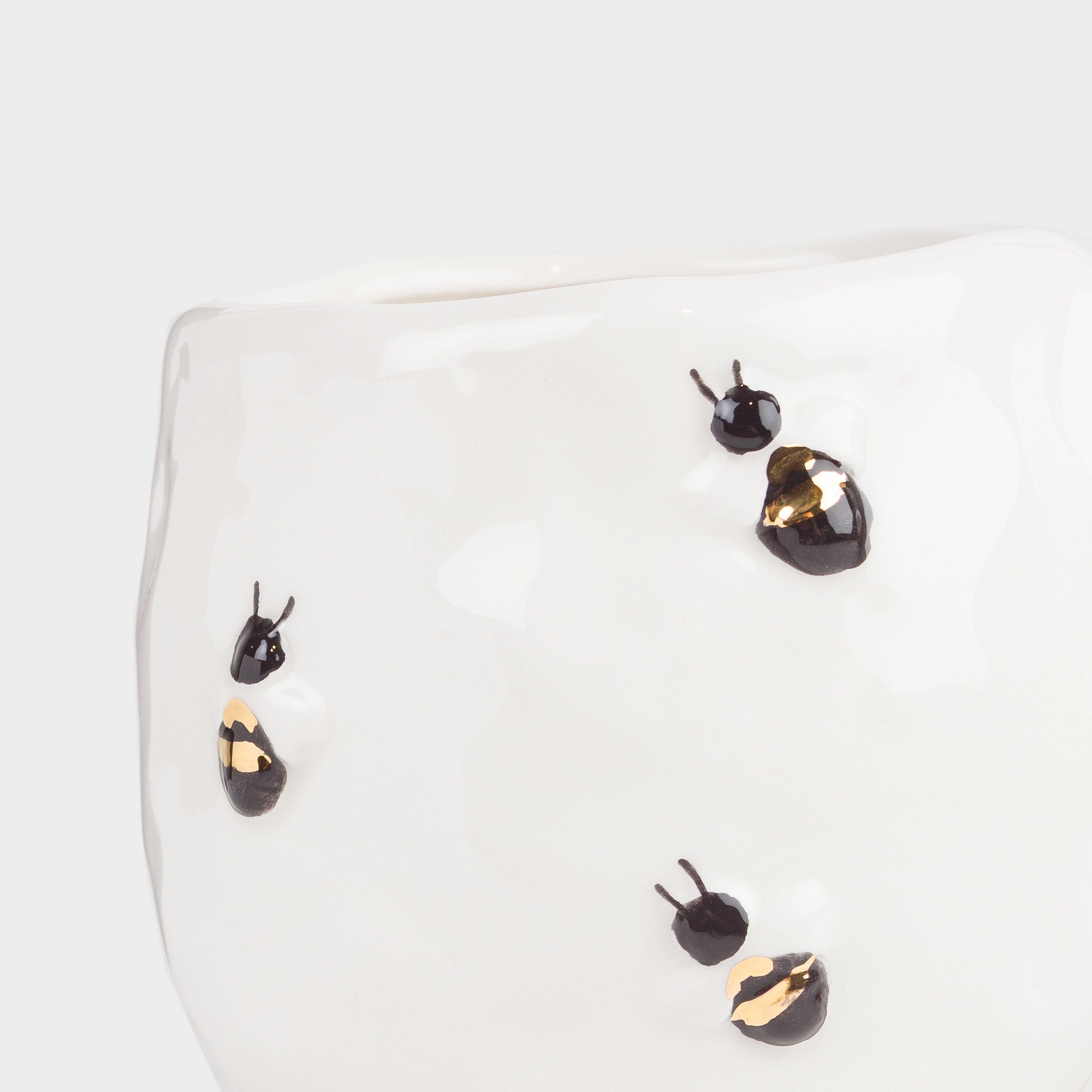 Кружка, 400 мл, керамика, молочная, Пчелы, Honey, image-5