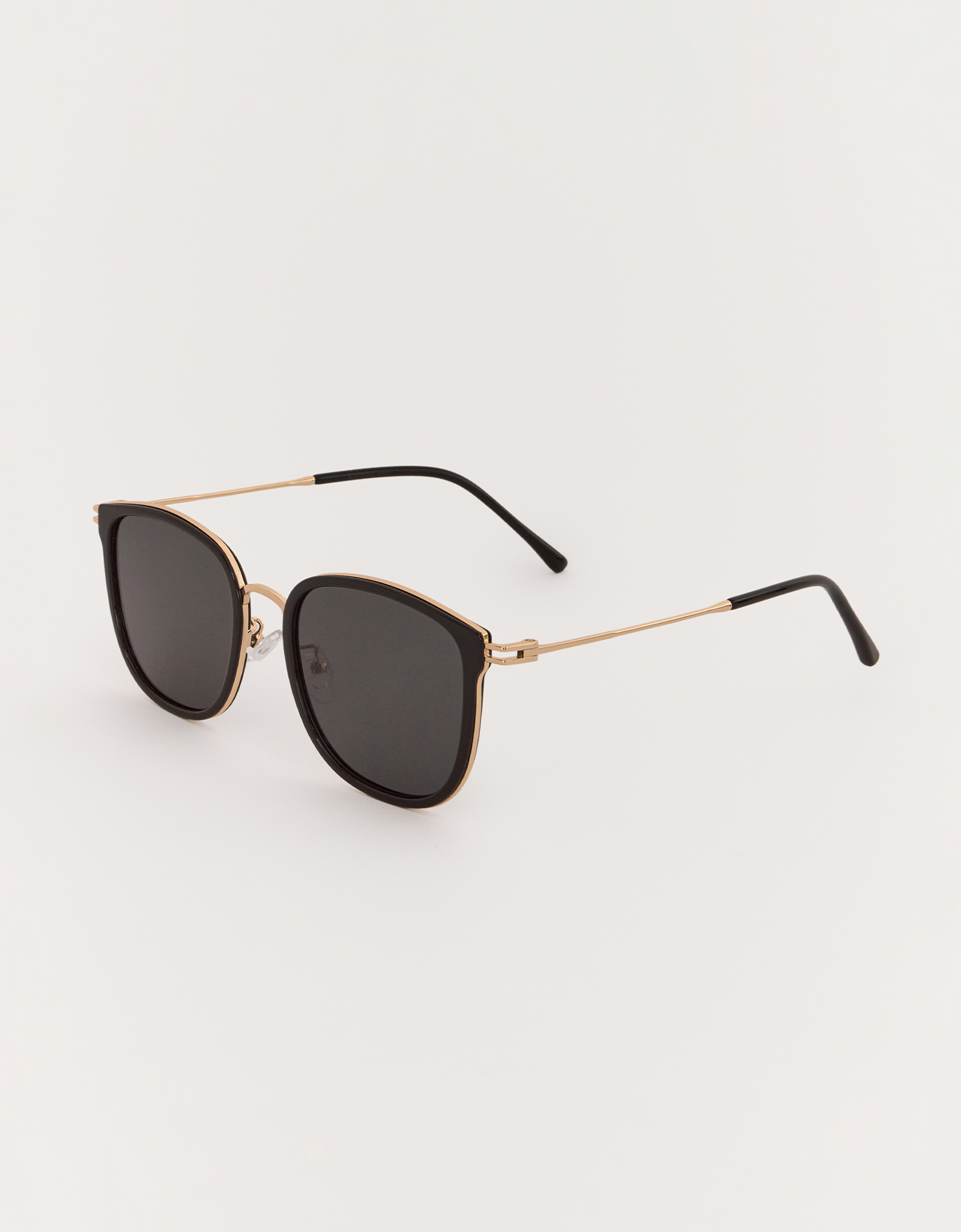 Очки солнцезащитные, пластик, прямоугольные, черные, Панто, Eyewear, image-1