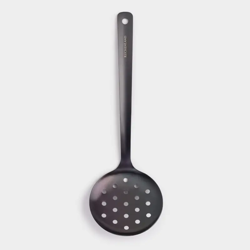Шумовка, 35 см, сталь, темно-серая, Titanium, image-0